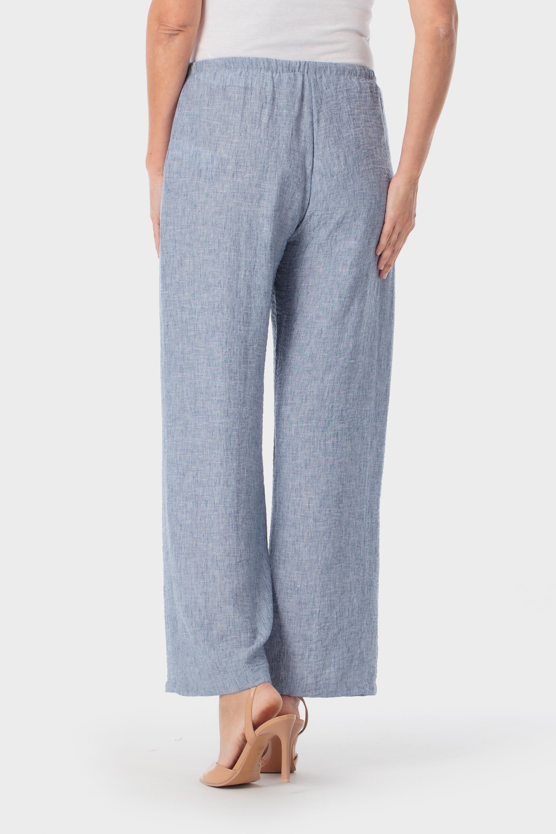 Blue Casual Trousers, , large image number 3