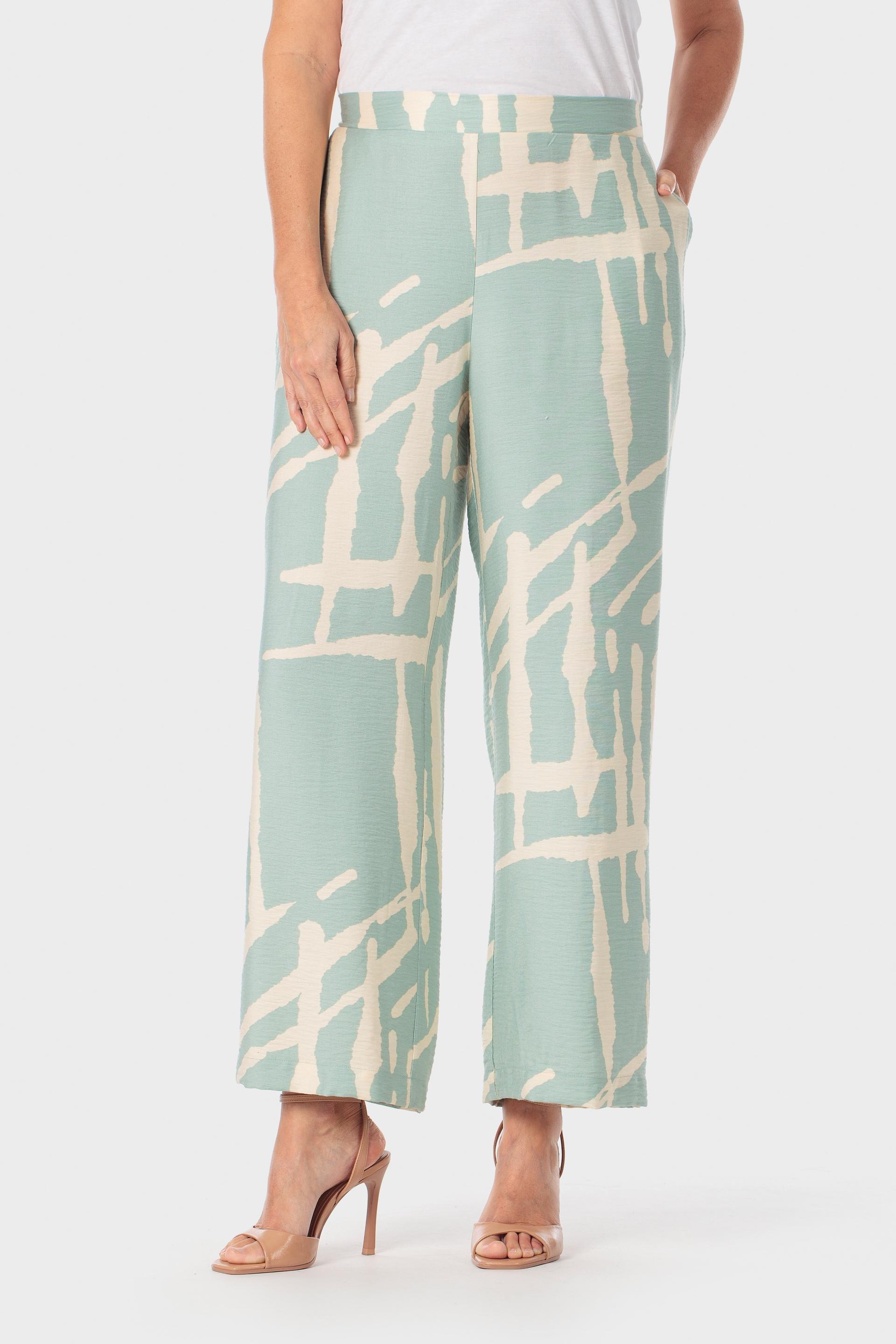 Green Printed Trousers
