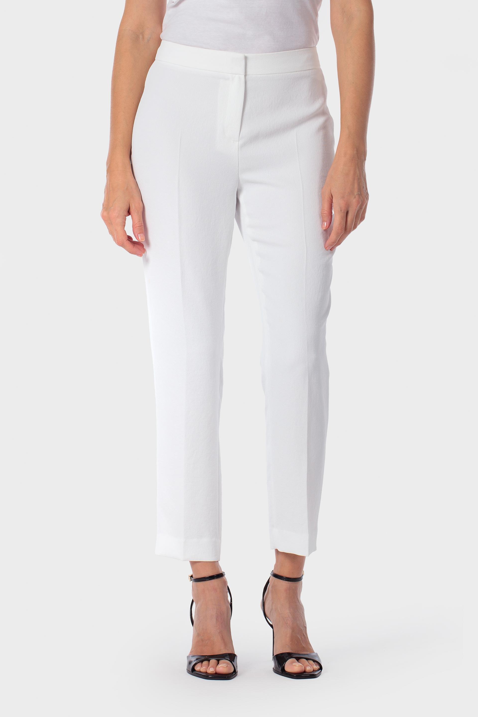 White Capri Trousers, 3701_232, large image number 2