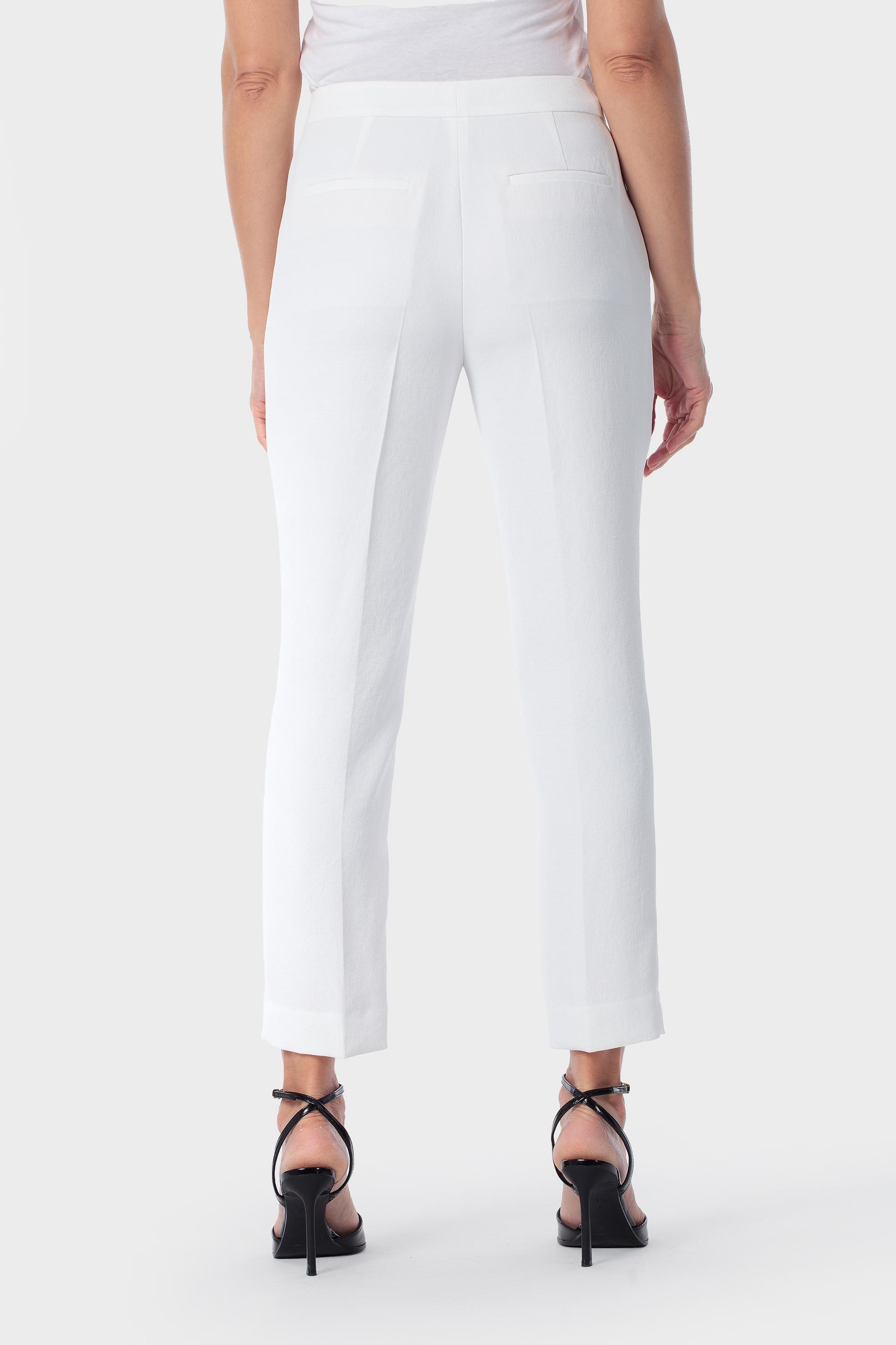 White Capri Trousers, 3701_232, large image number 3