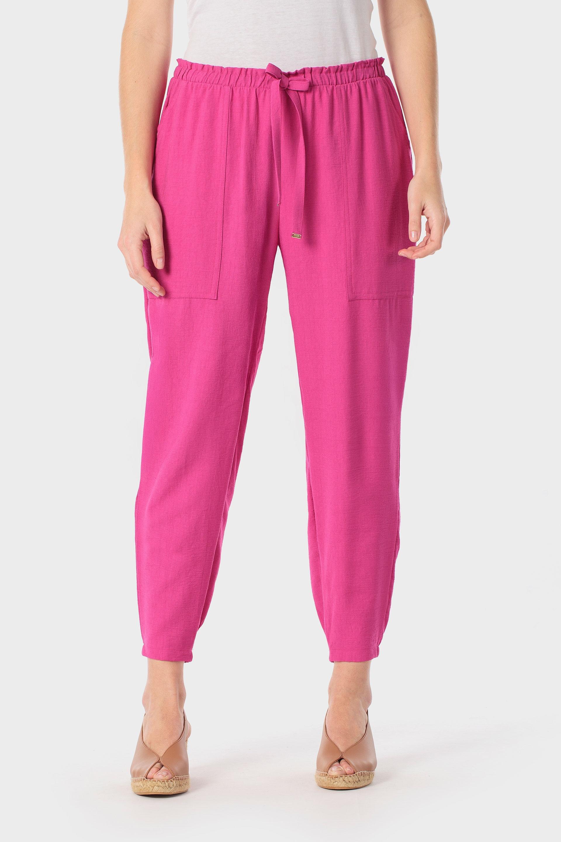 بنطال بينك مطاطي, Fuchsia, medium