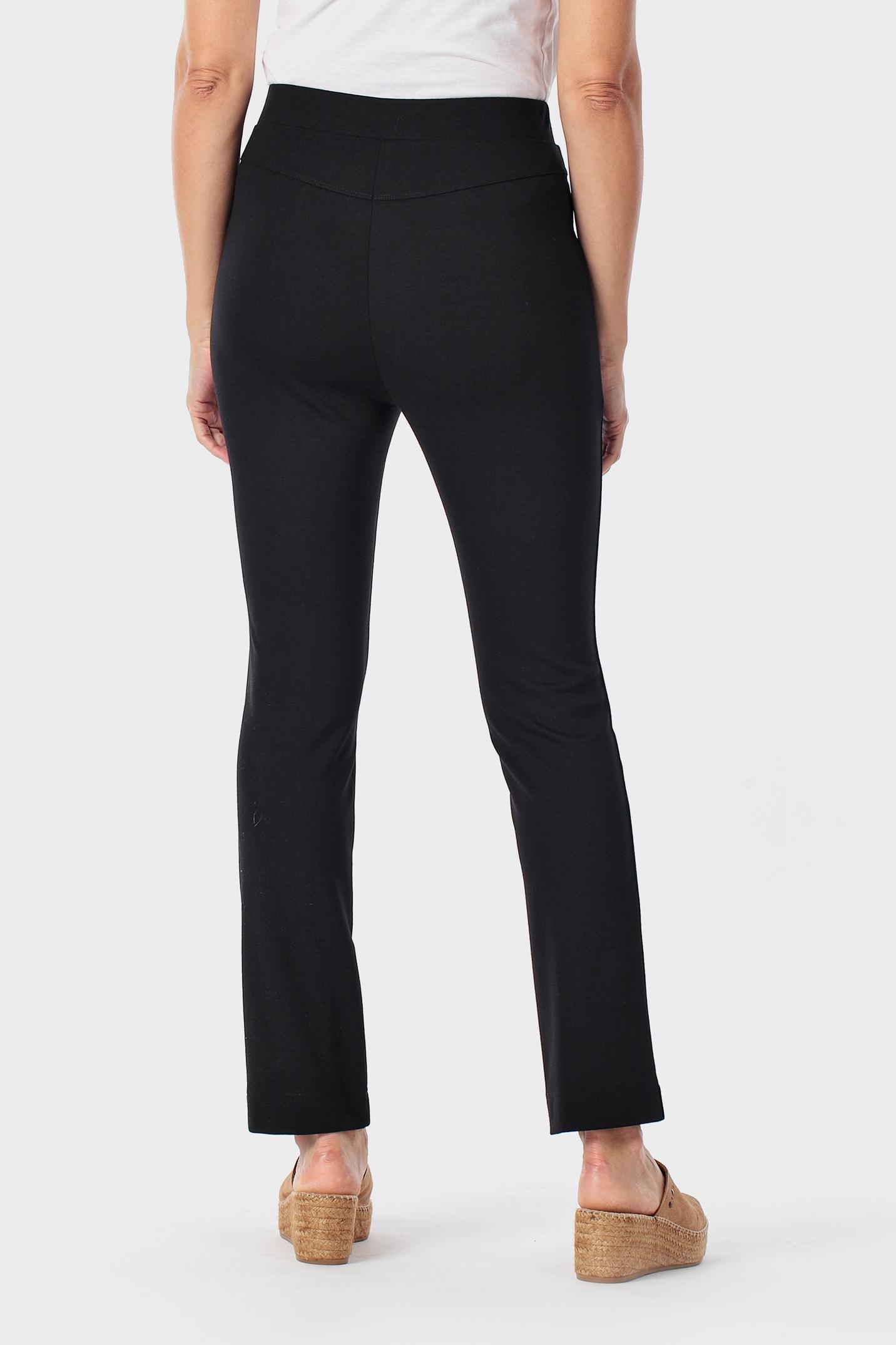 Black Slim Trousers, Black, medium
