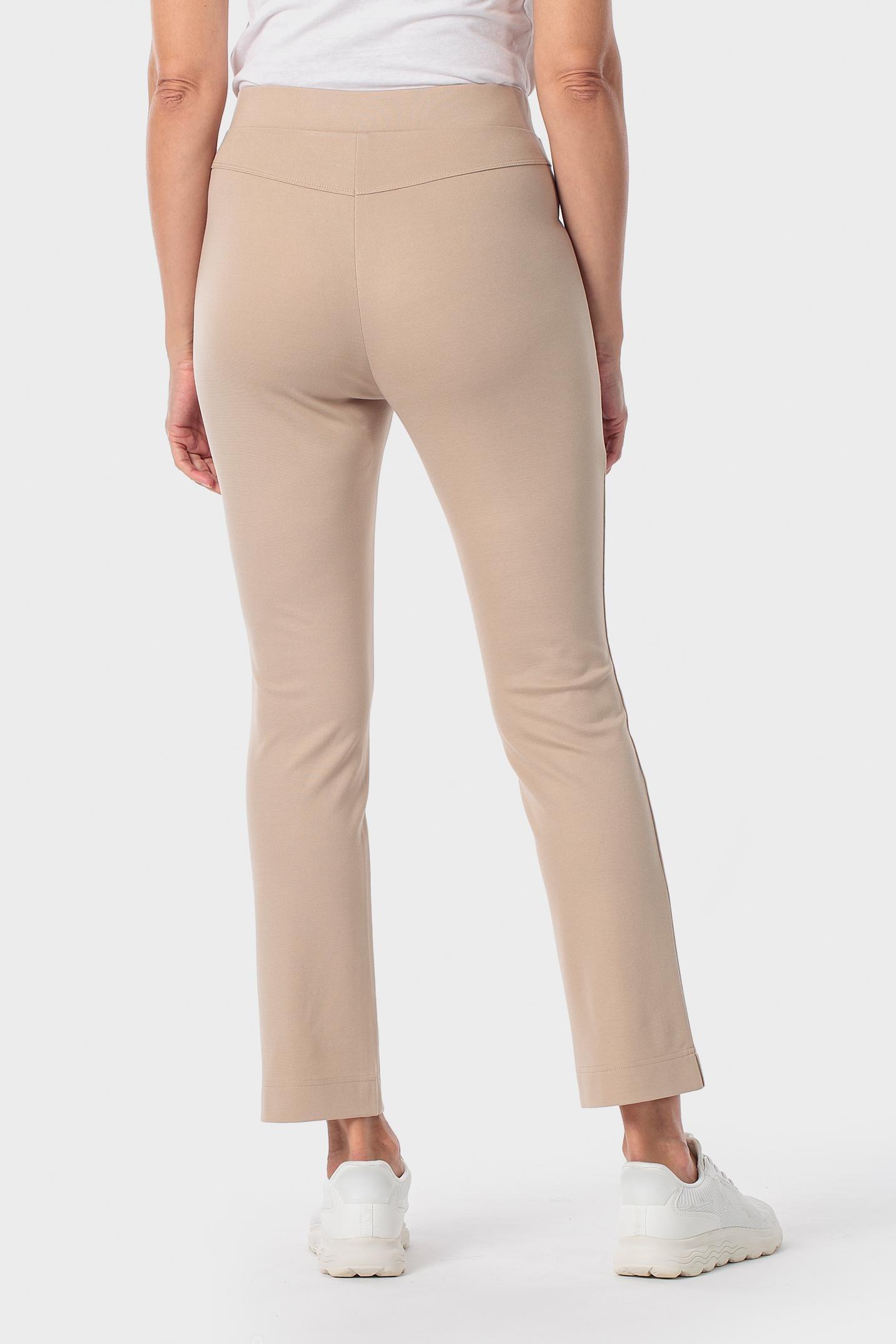 Beige Slim Trousers, 3701_126, large image number 2