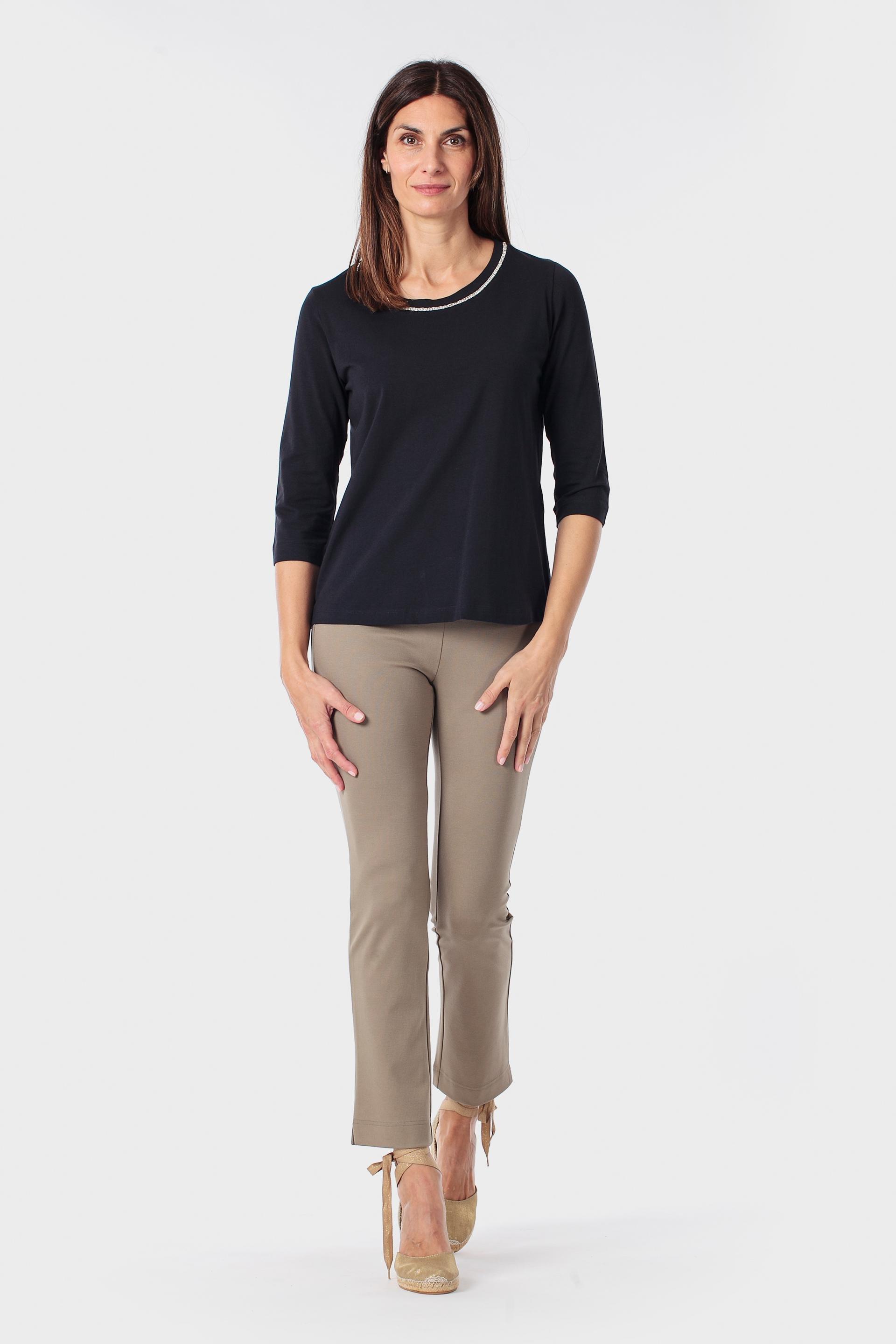 Brown Slim Trousers, 3701_256, large image number 0