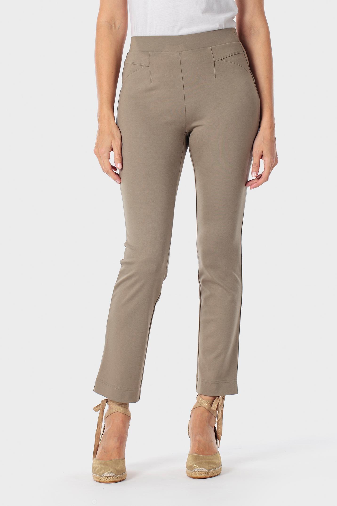 Brown Slim Trousers, 3701_256, medium