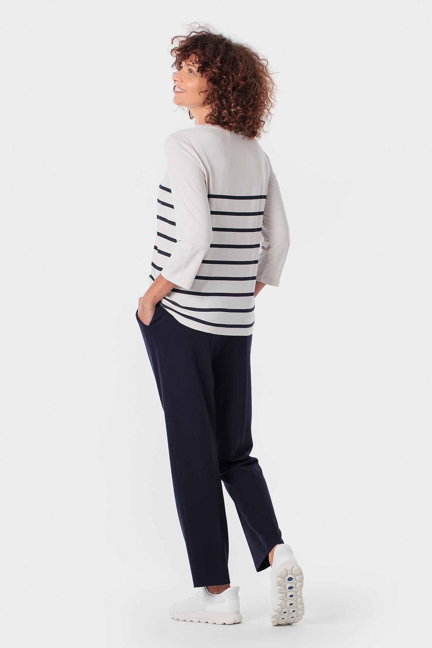 بنطال بخصر مطاطي كحلي, Blue Navy, large image number 1