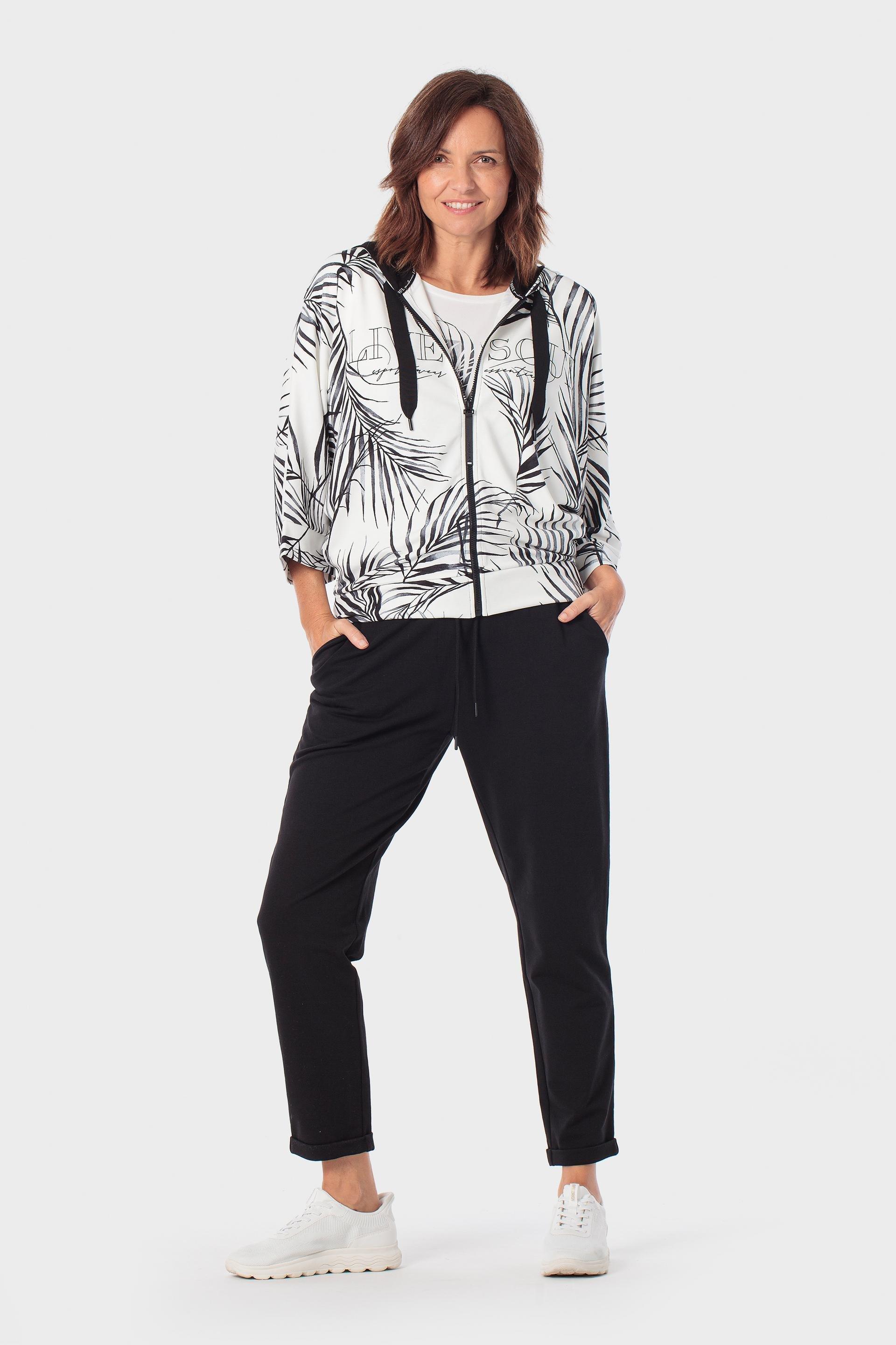 Black Comfy Trousers, Black, large image number 0