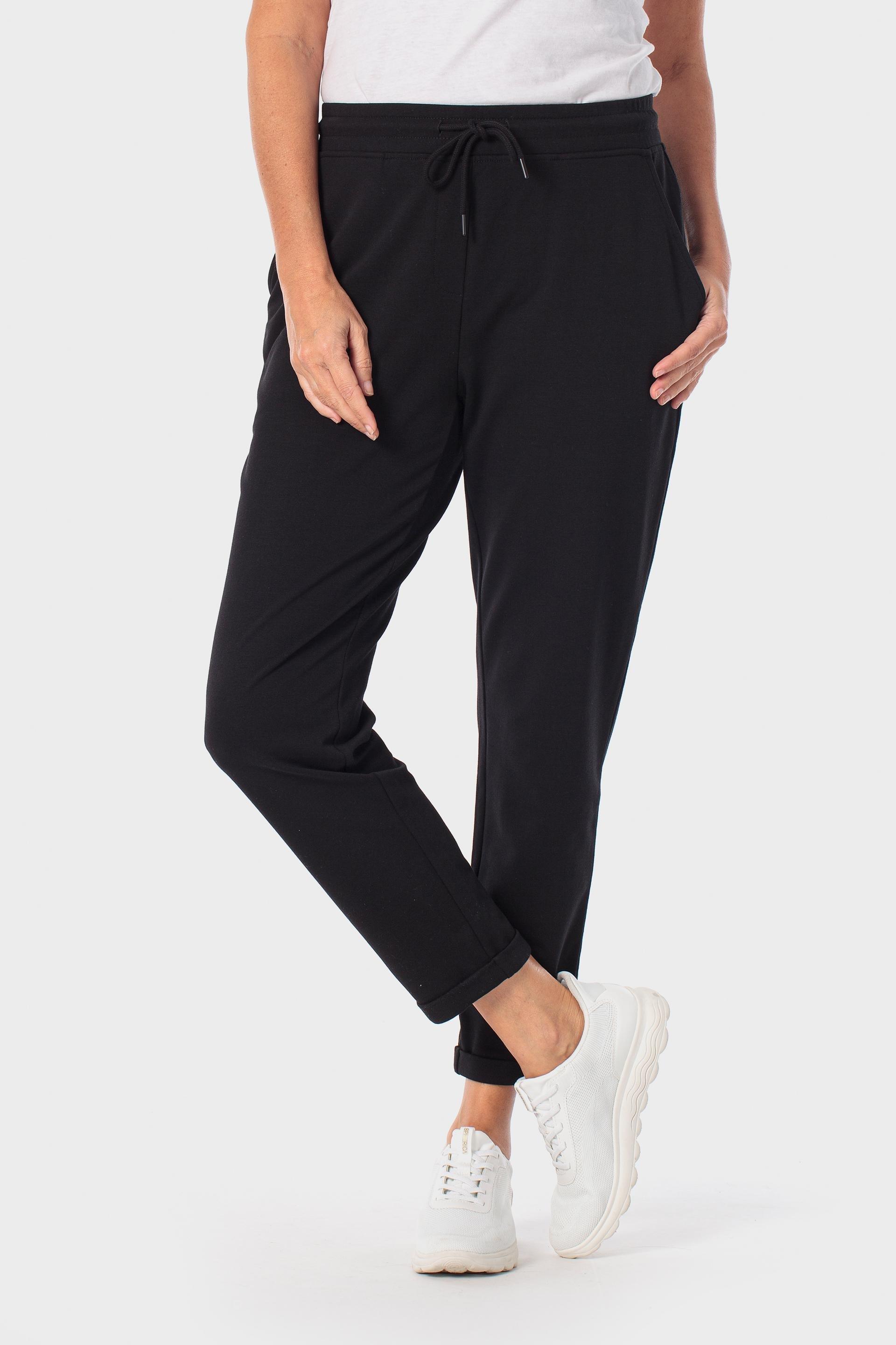 Black Comfy Trousers, Black, medium
