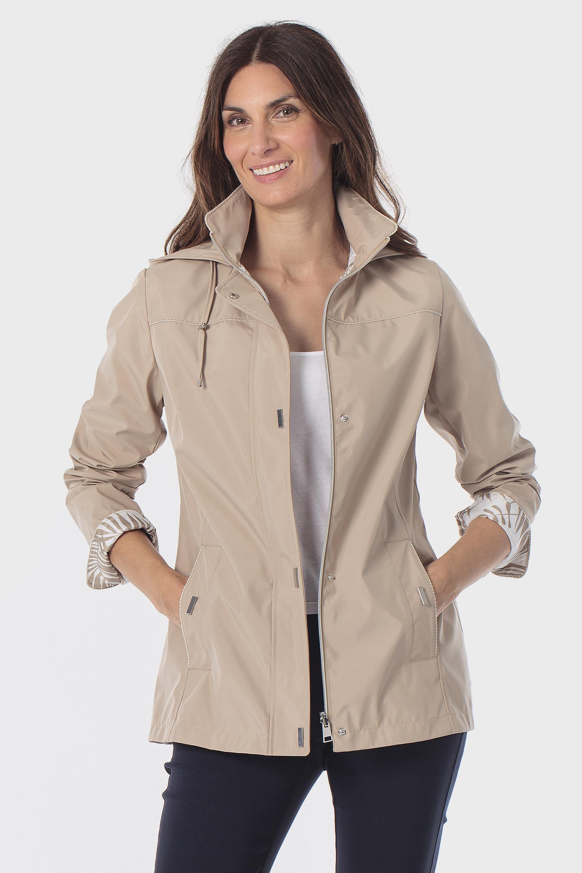 Beige Reversible Parka, Beige, large image number 2