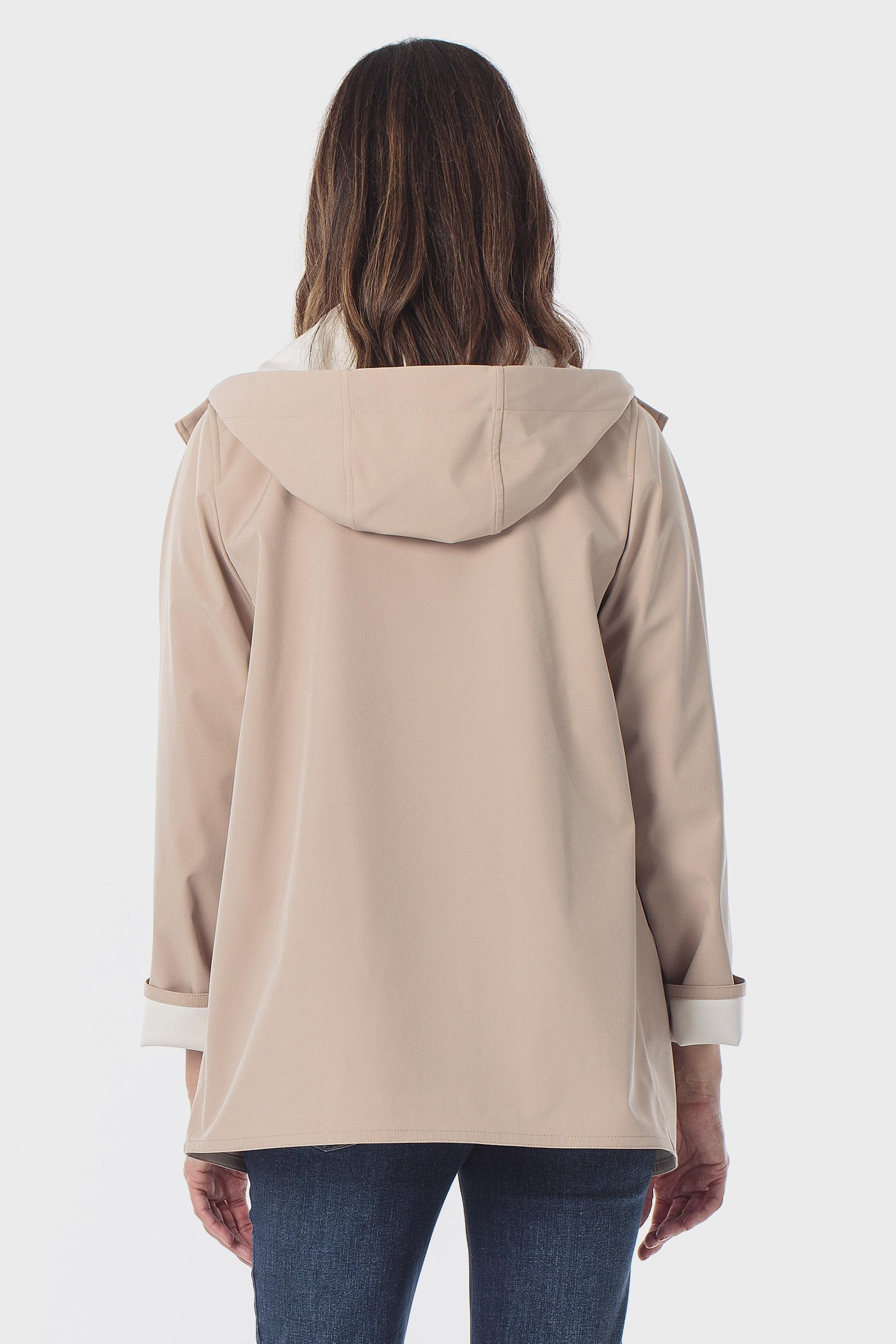 Beige Hooded Parka, Beige, medium