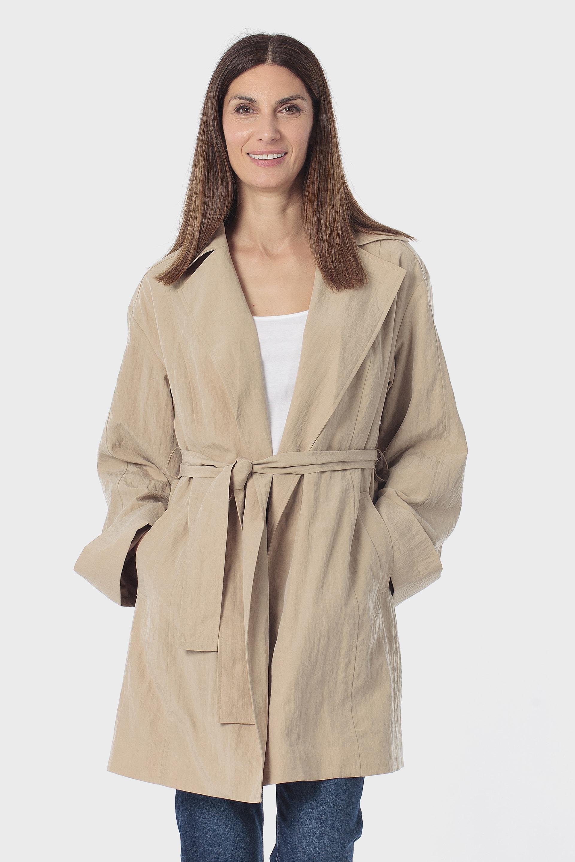 Belted Lyocell Trench Coat, 3701_126, large image number 0
