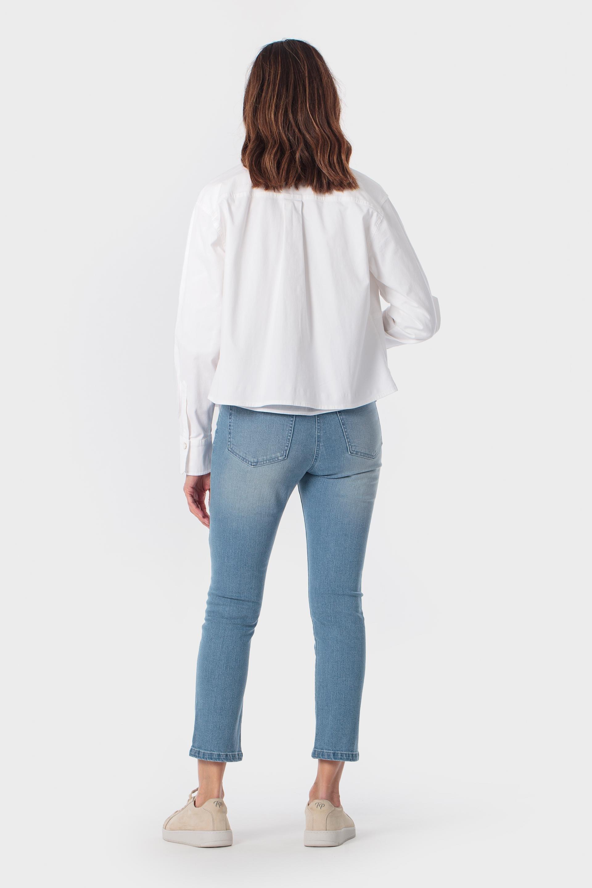 White Embroidered Overshirt, 3701_102, large image number 3