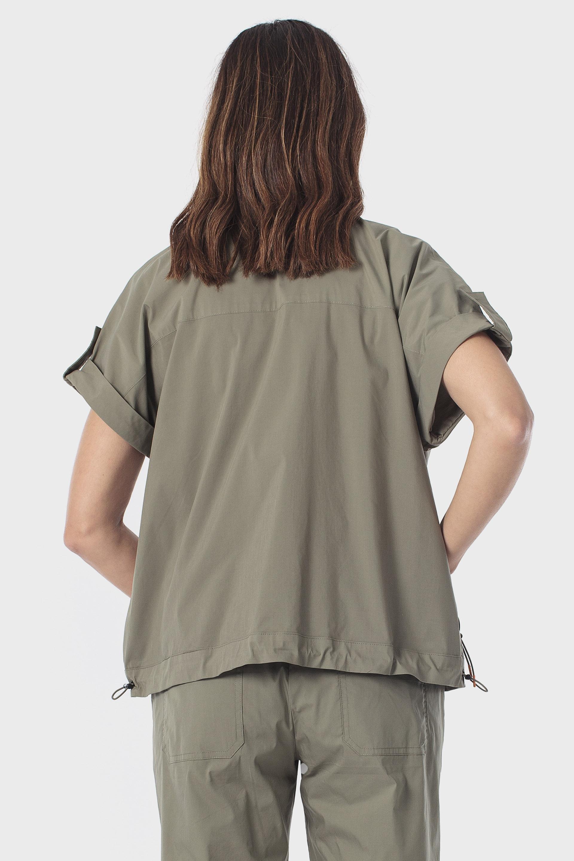 Green Short Sleeve Overshirt, Green Galapagos, large image number 2