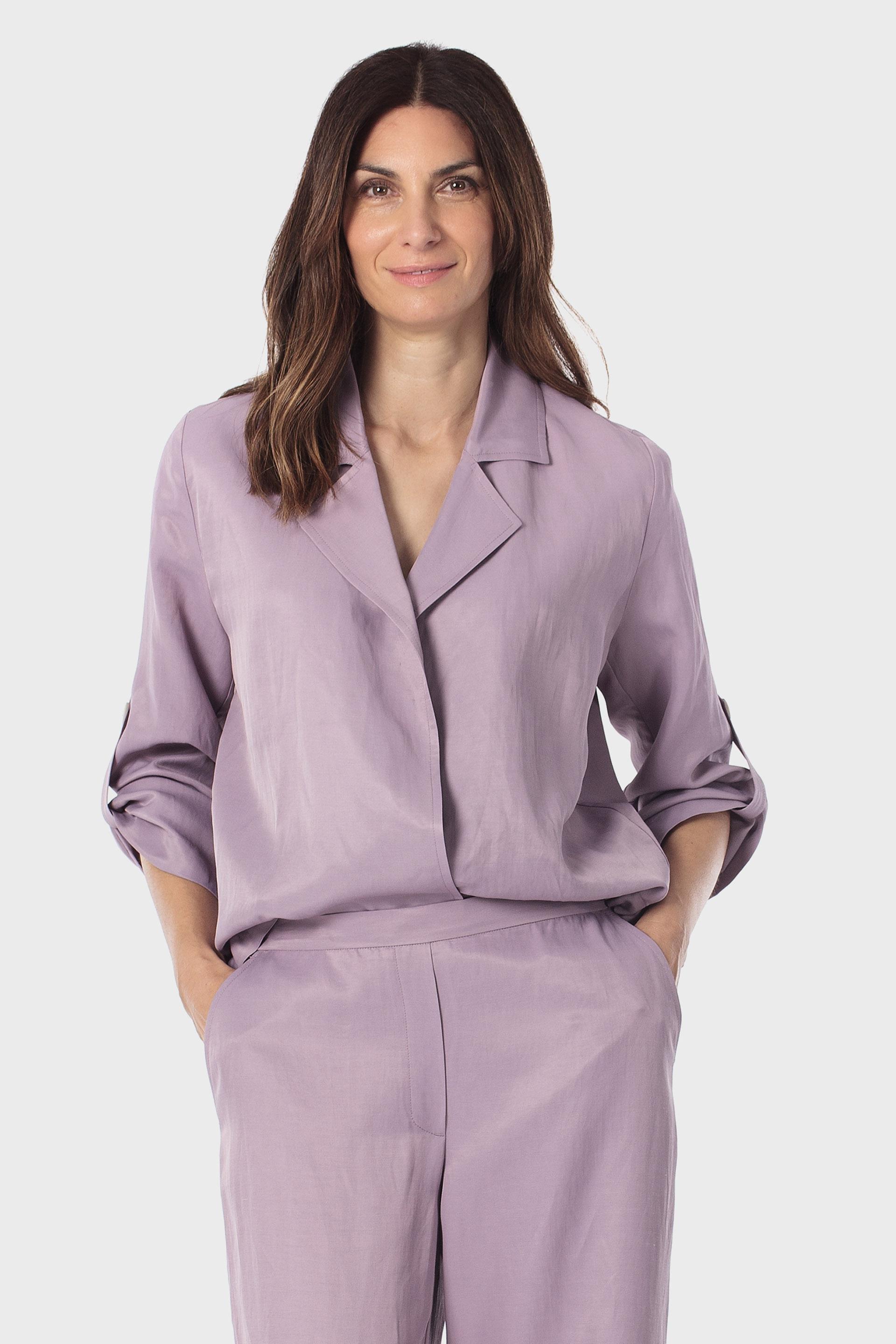 Purple Casual Overshirt, 3701_328, large image number 0