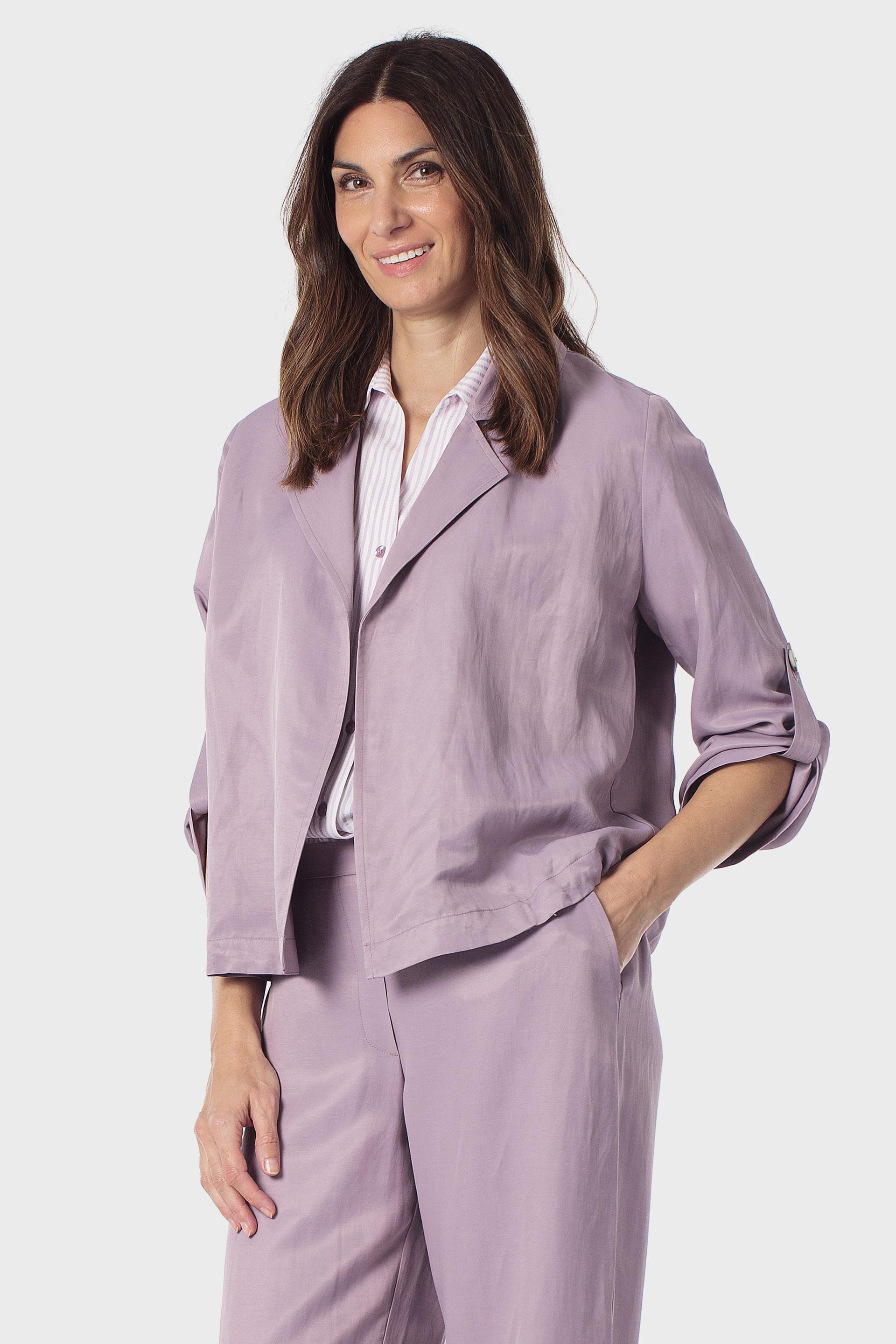 Purple Casual Overshirt, 3701_328, large image number 2