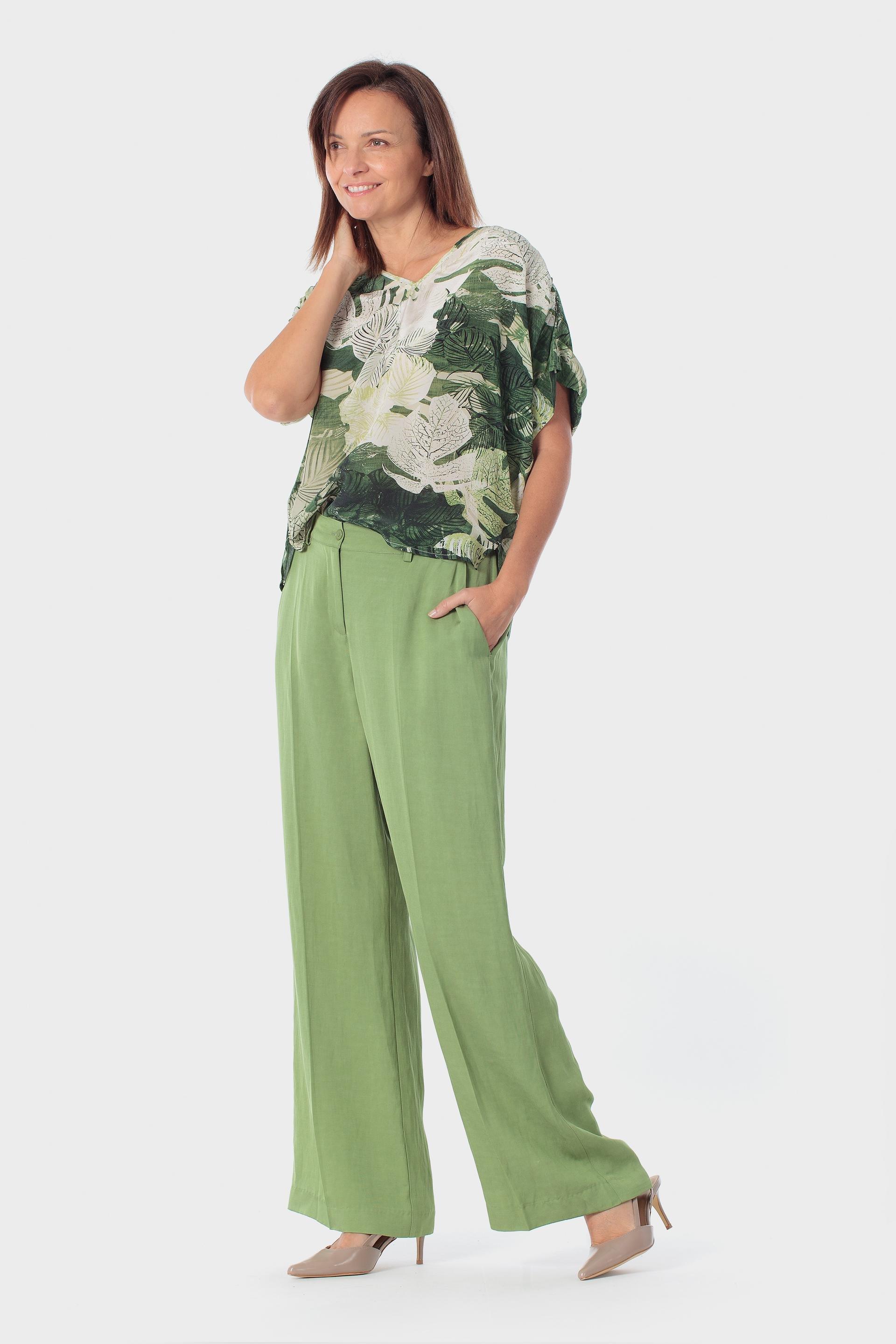 Green Printed Top, Green Forest, large image number 1