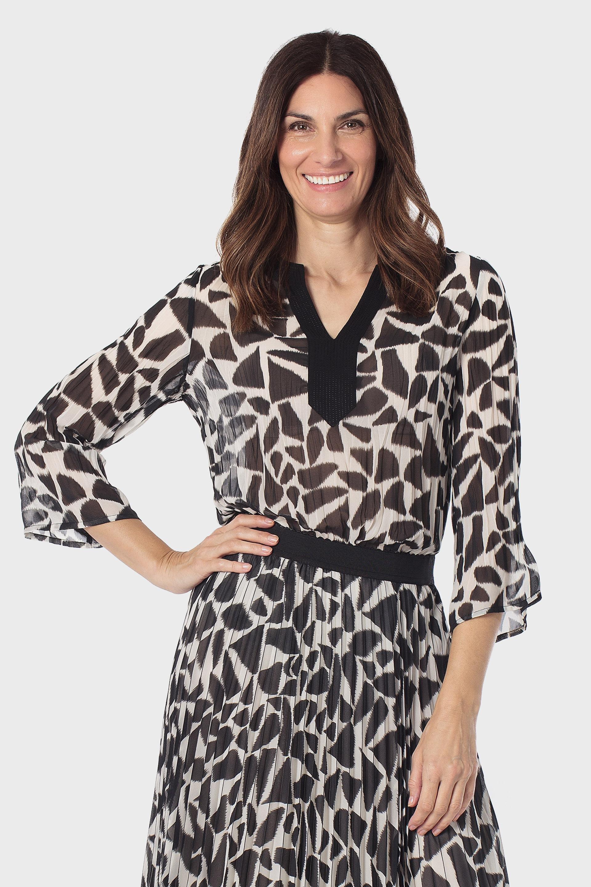 Black Pleated Top, 3701_120, medium