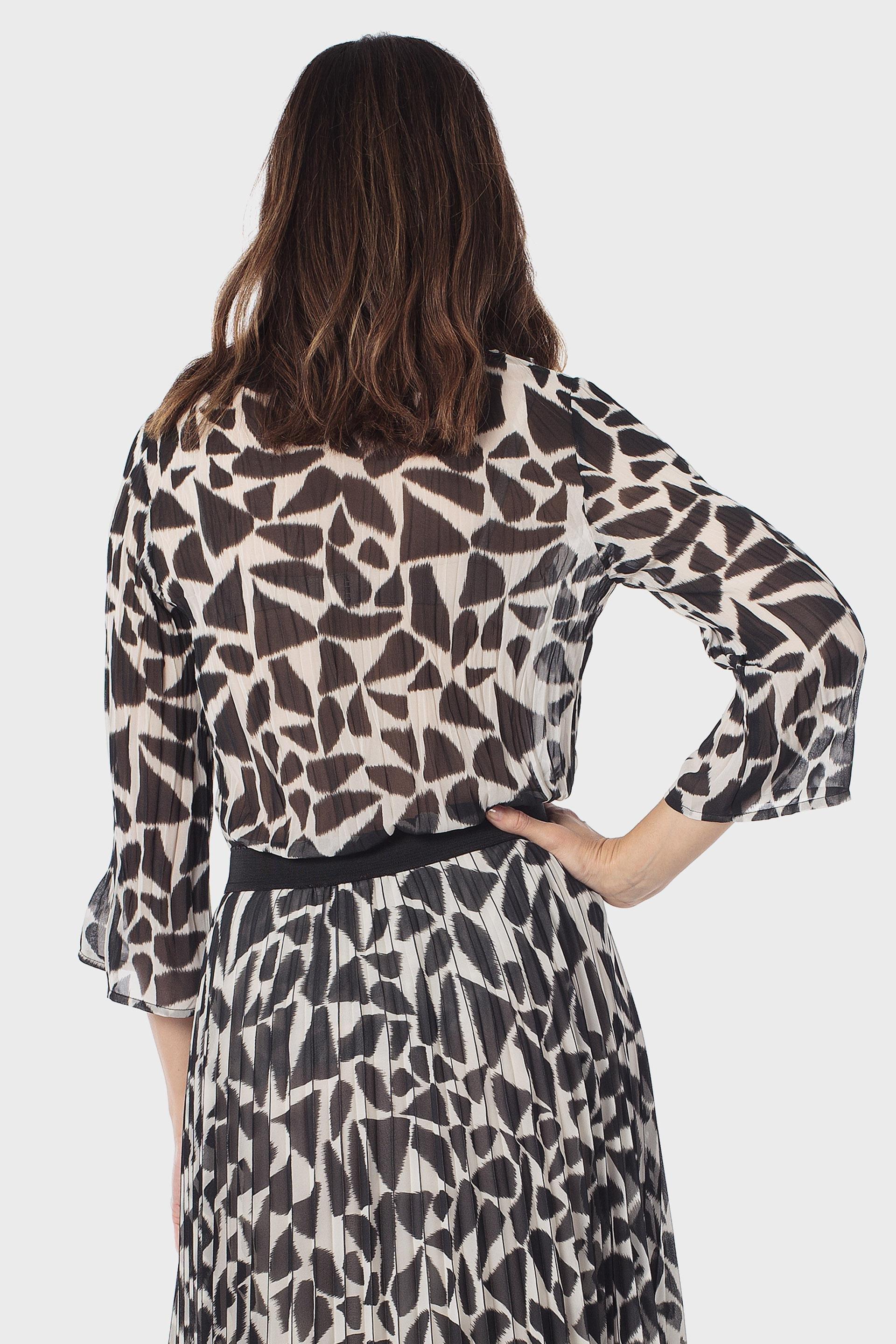 Black Pleated Top, Black, large image number 2