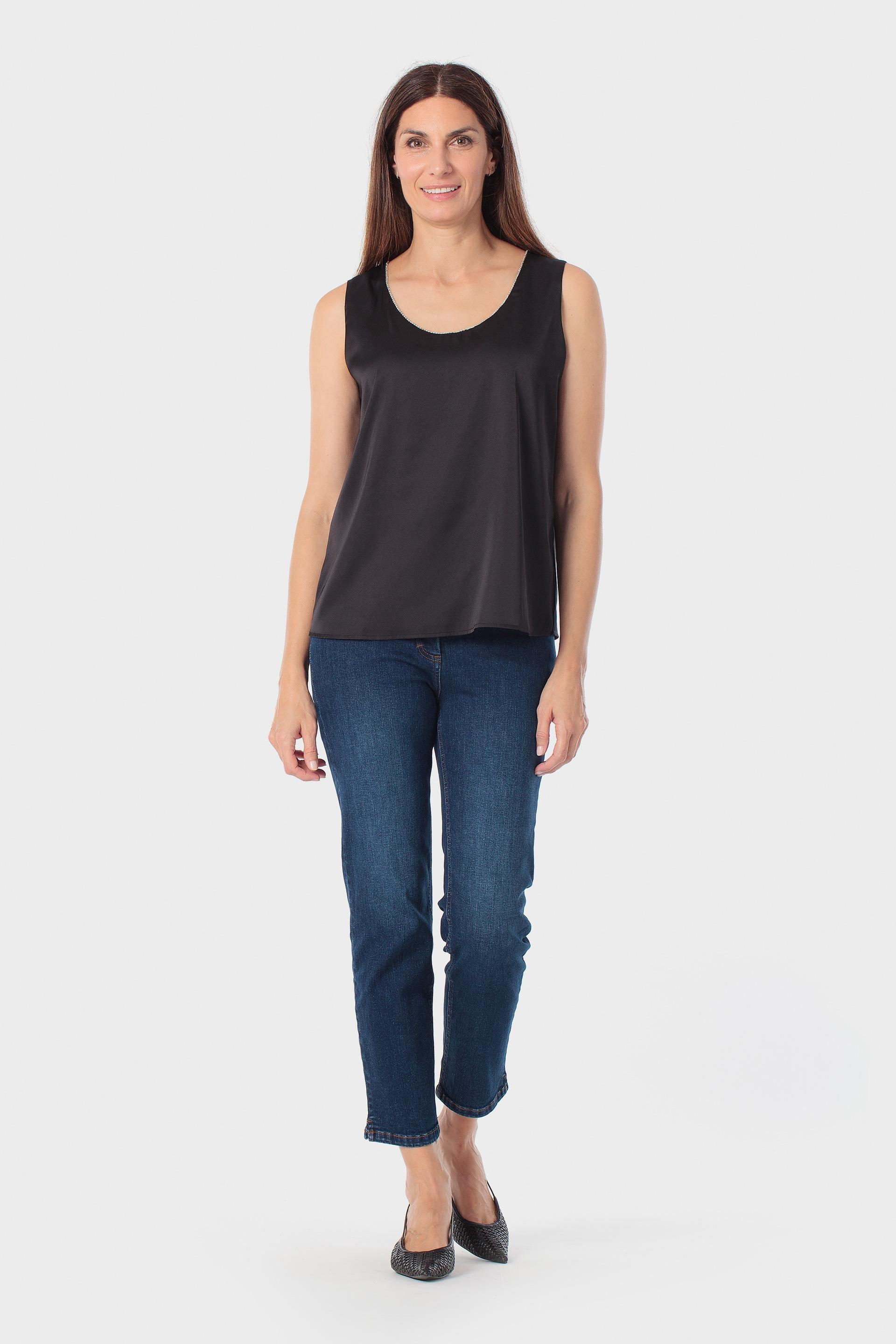 Brown Fantasy Top, Black, medium