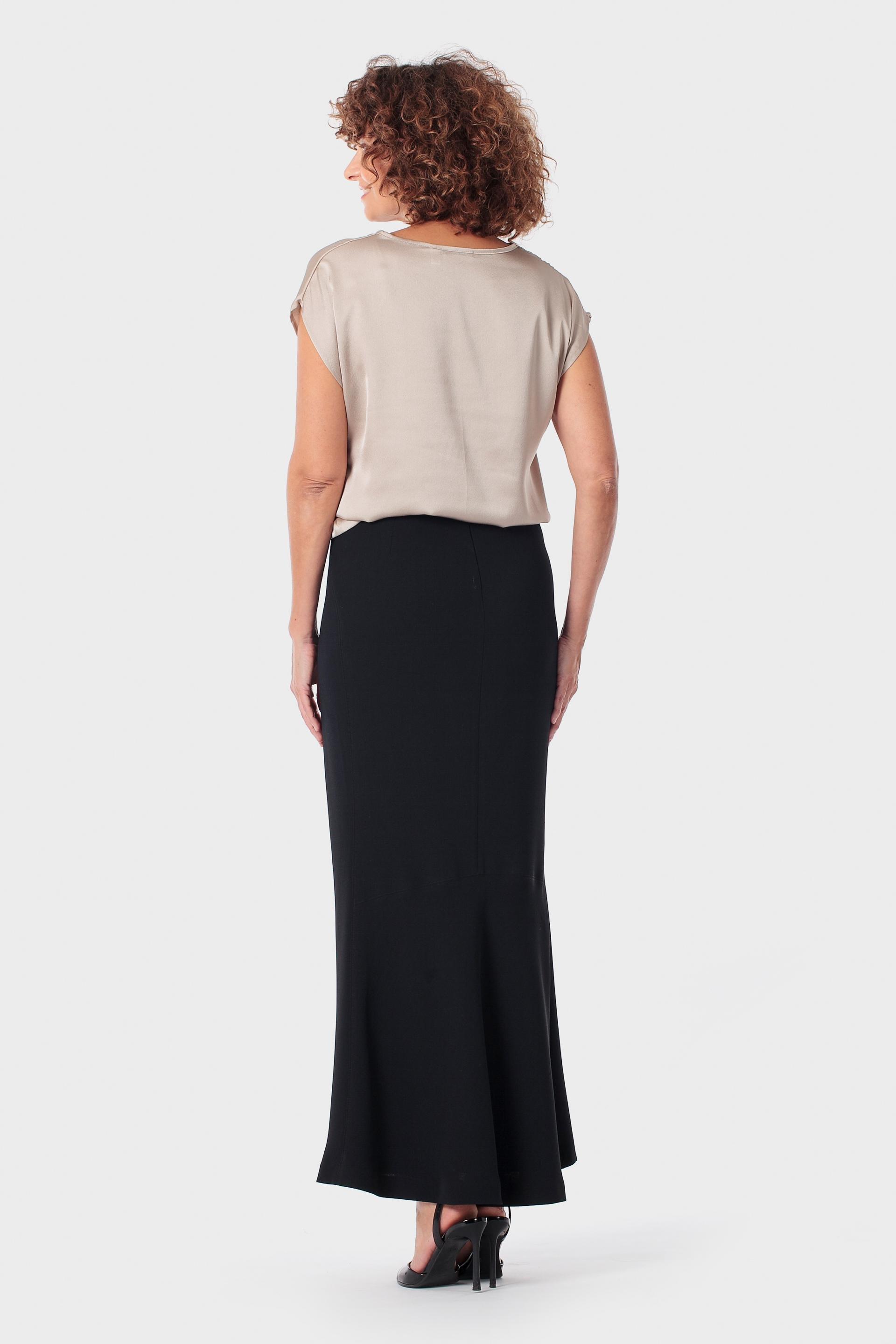 Beige V-Neck Blouse, 3701_129, large image number 3