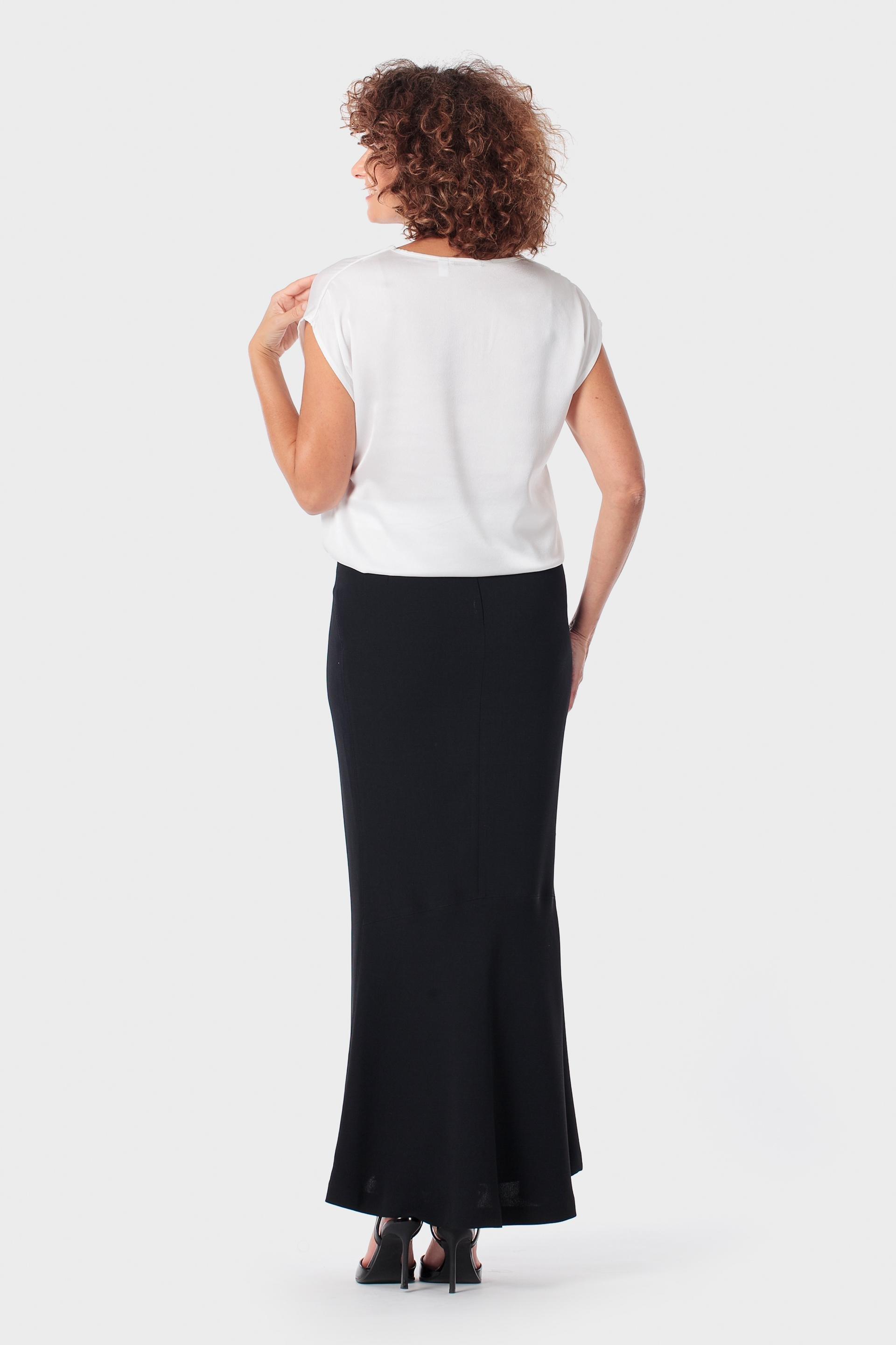 White V-Neck Blouse, Beige Talc, large image number 3