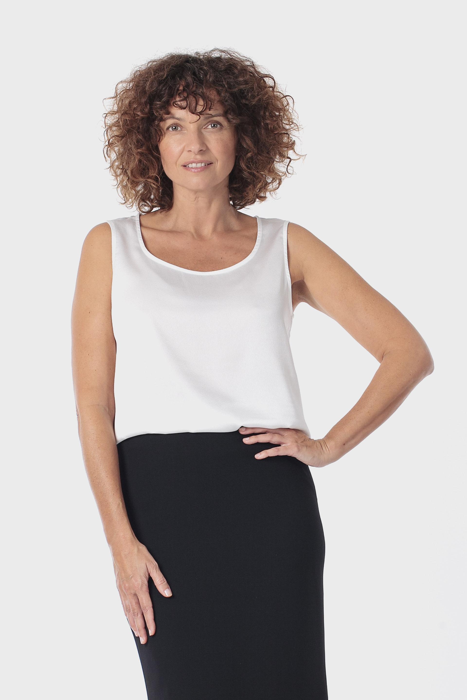 White Sleeveless Top, 3701_232, large image number 0