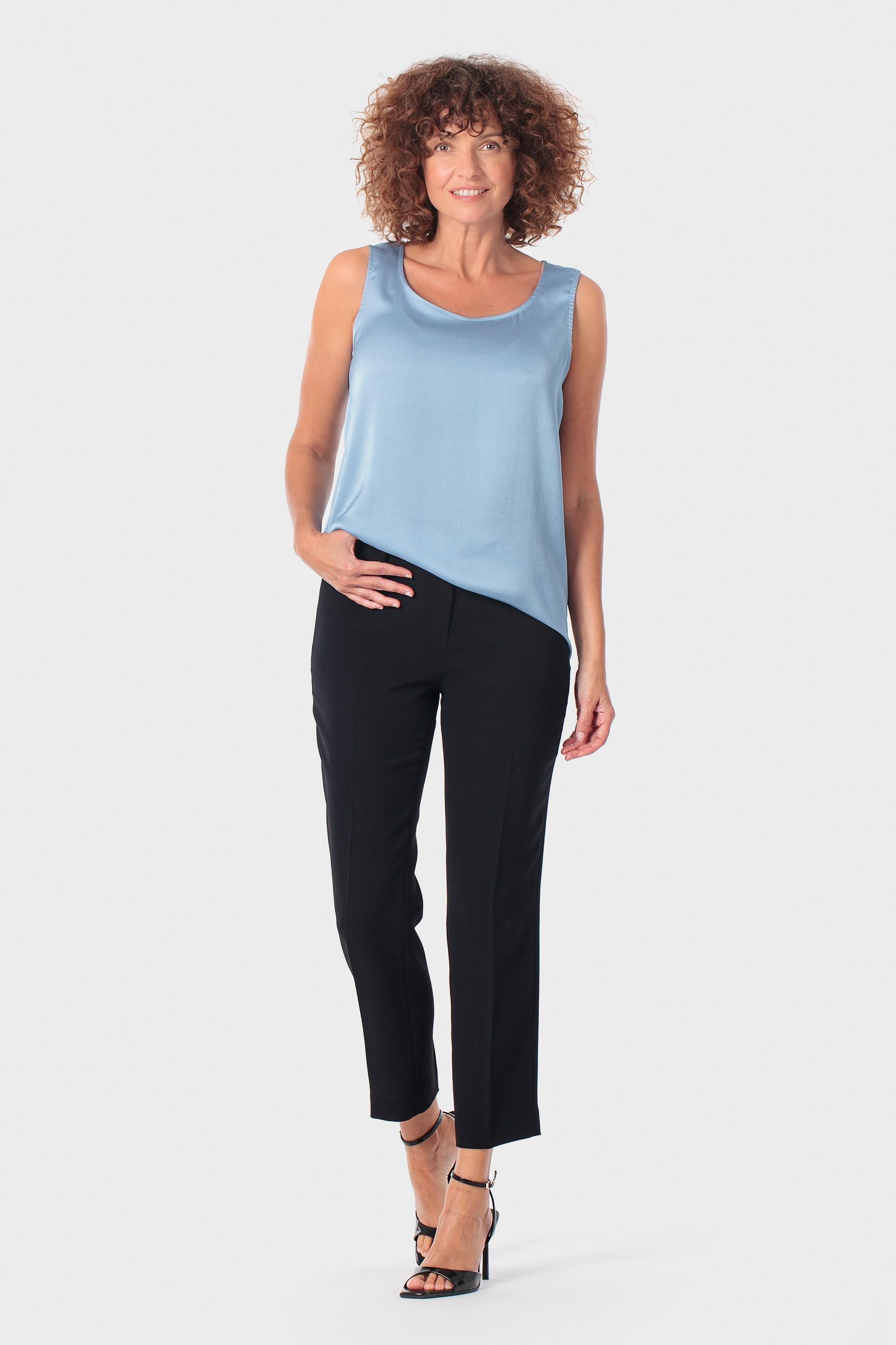 Blue Sleeveless Top, Blue Porcelain, large image number 1