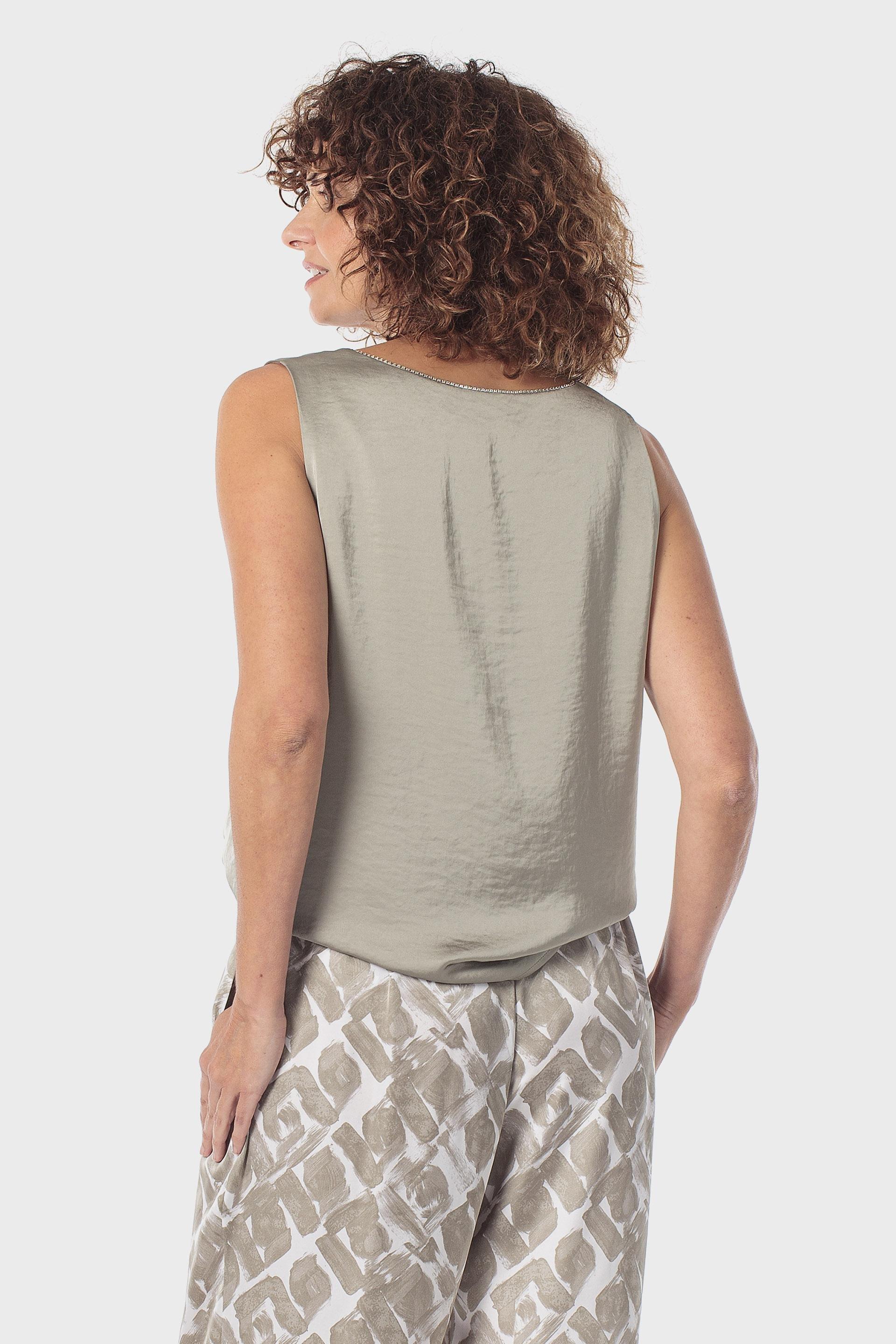 Khaki Fantasy Top, Green Sage, large image number 2