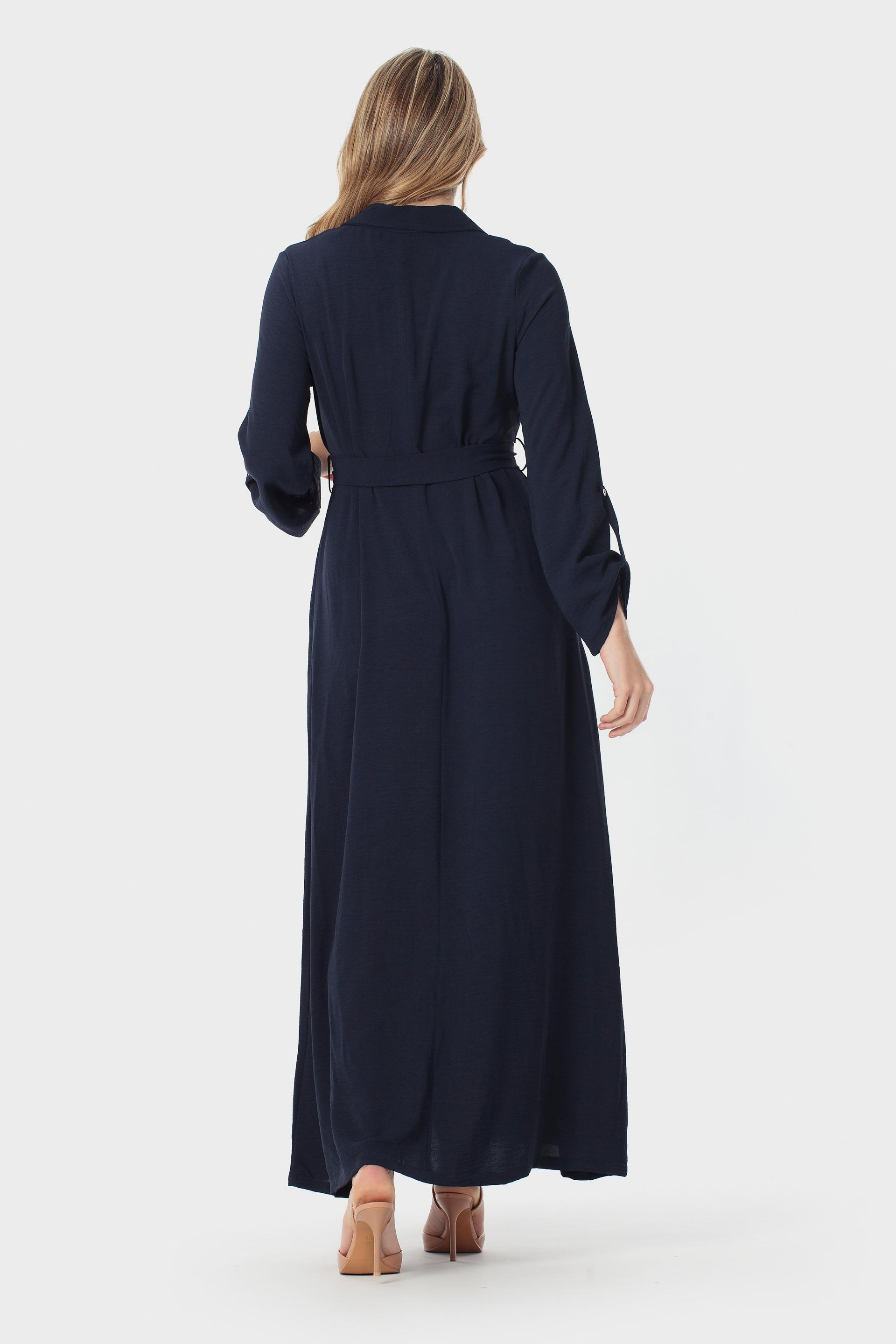 فستان قميص باللون الكحلي, Blue Navy, medium