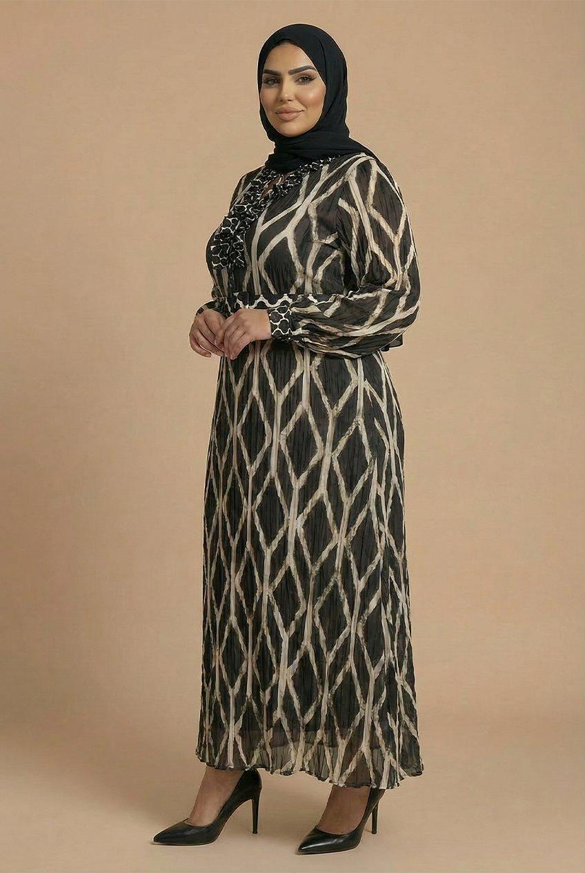 فستان مطبع أسو, 3701_120, large image number 2