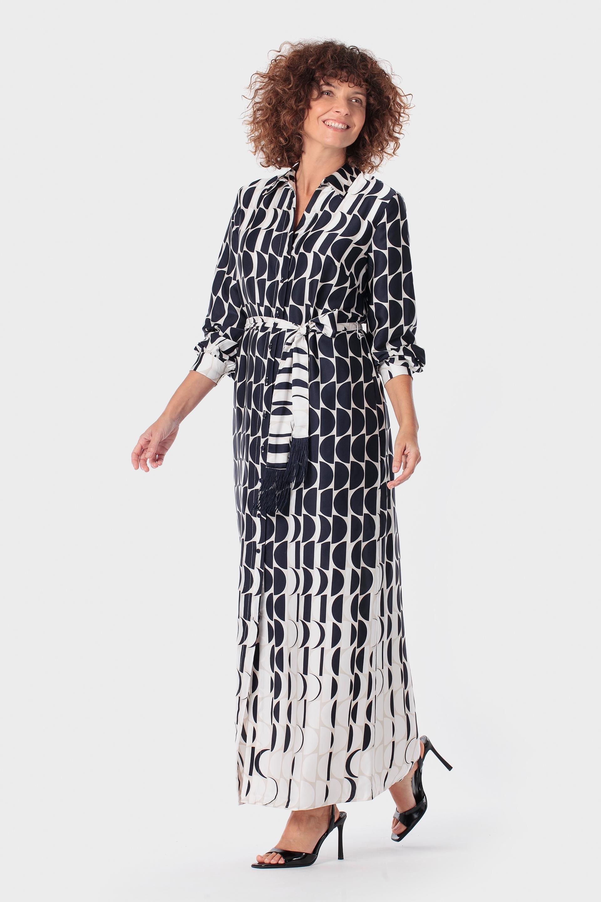 Multicolour Geometric Print Dress, 3701_104, large image number 0