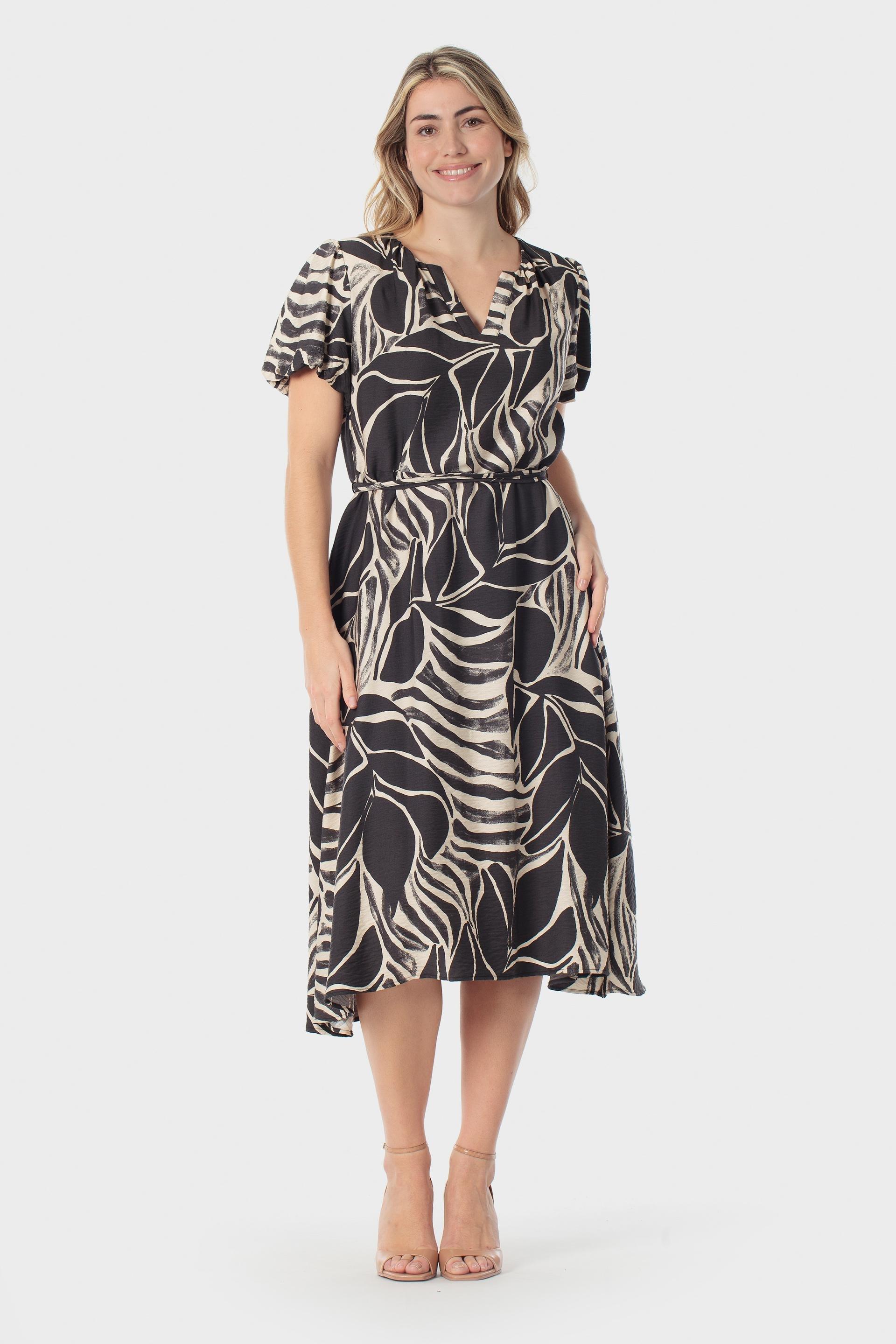 Black Printed Dress