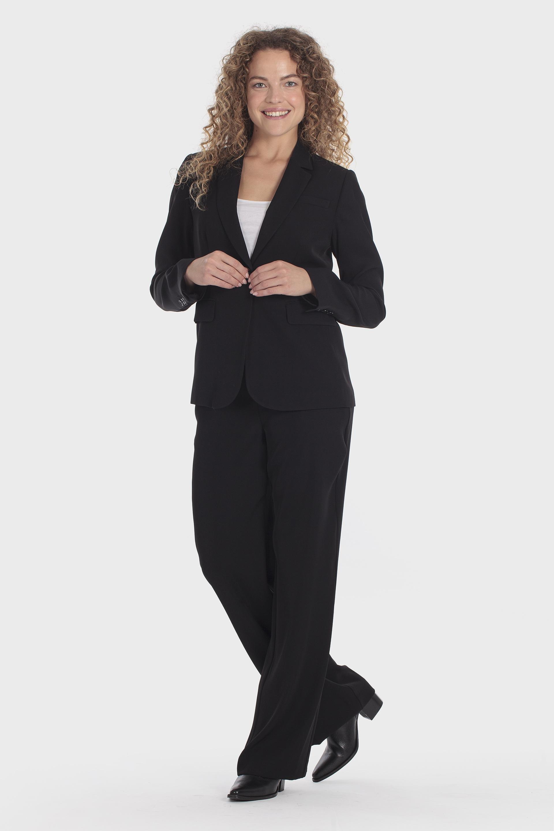 Buttoned Blazer Black, Black, medium