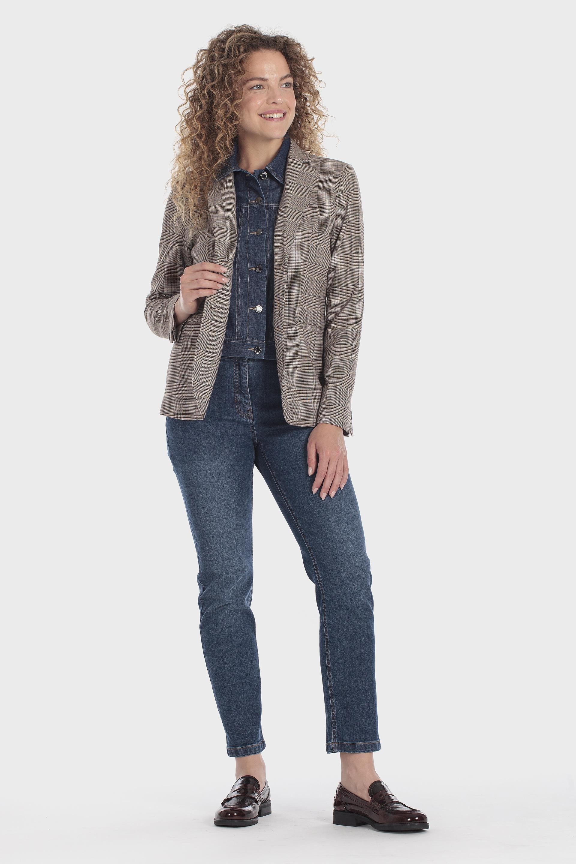 Prince of Wales Check Blazer Beige, Beige, medium