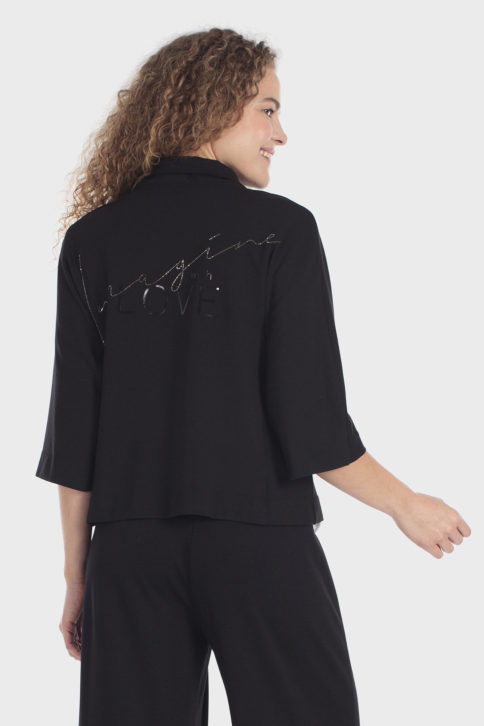 Black Zipper Jacket, Black, large image number 2