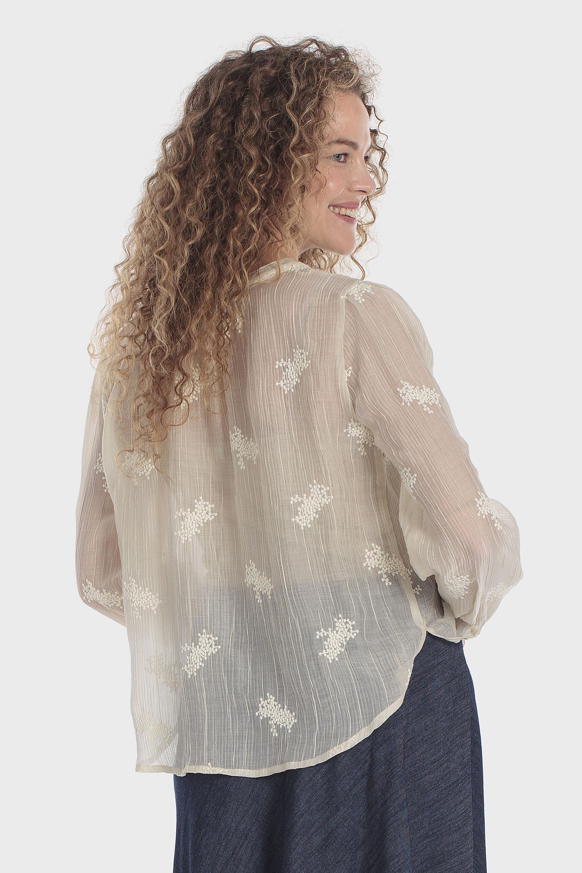 Embroidered Shirt Beige, Beige, large image number 3