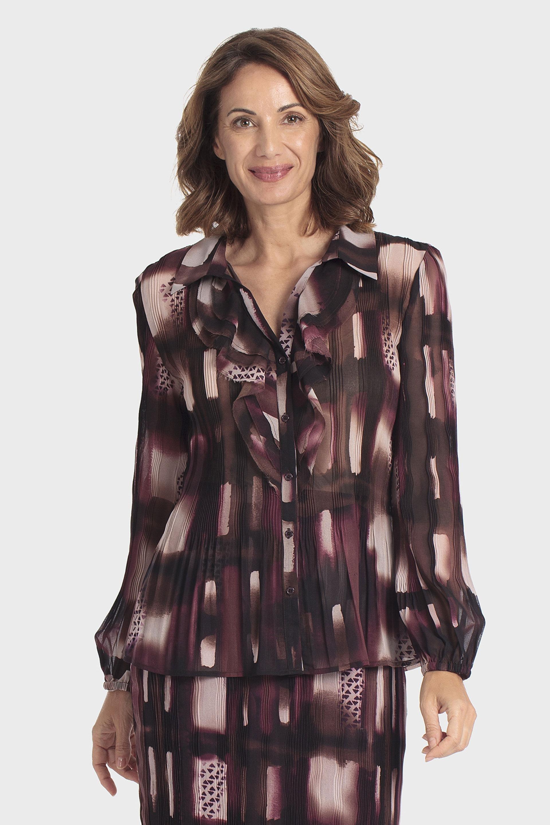 Printed Shirt Multicolour, Brown, medium