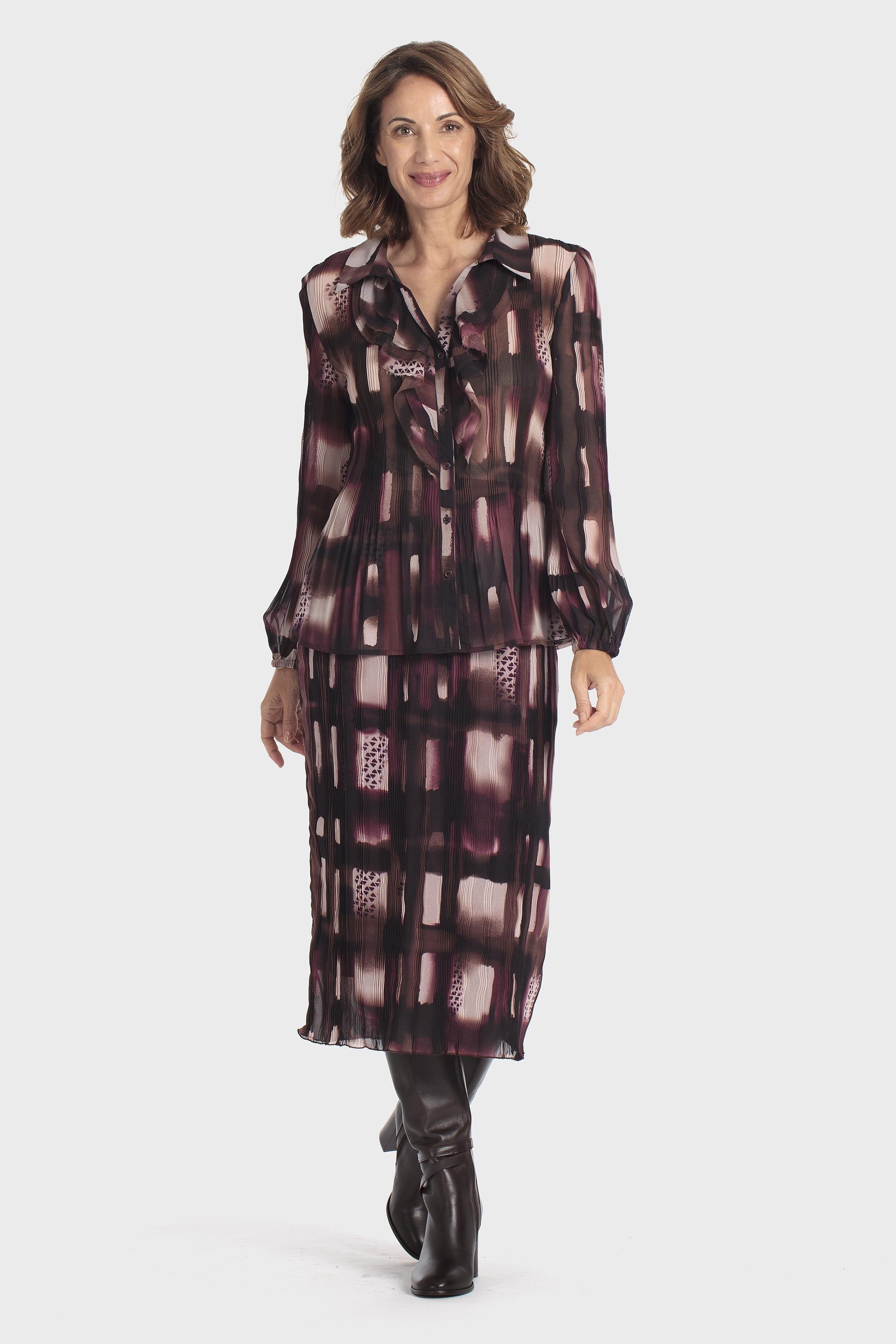 Printed Shirt Multicolour, Brown, medium
