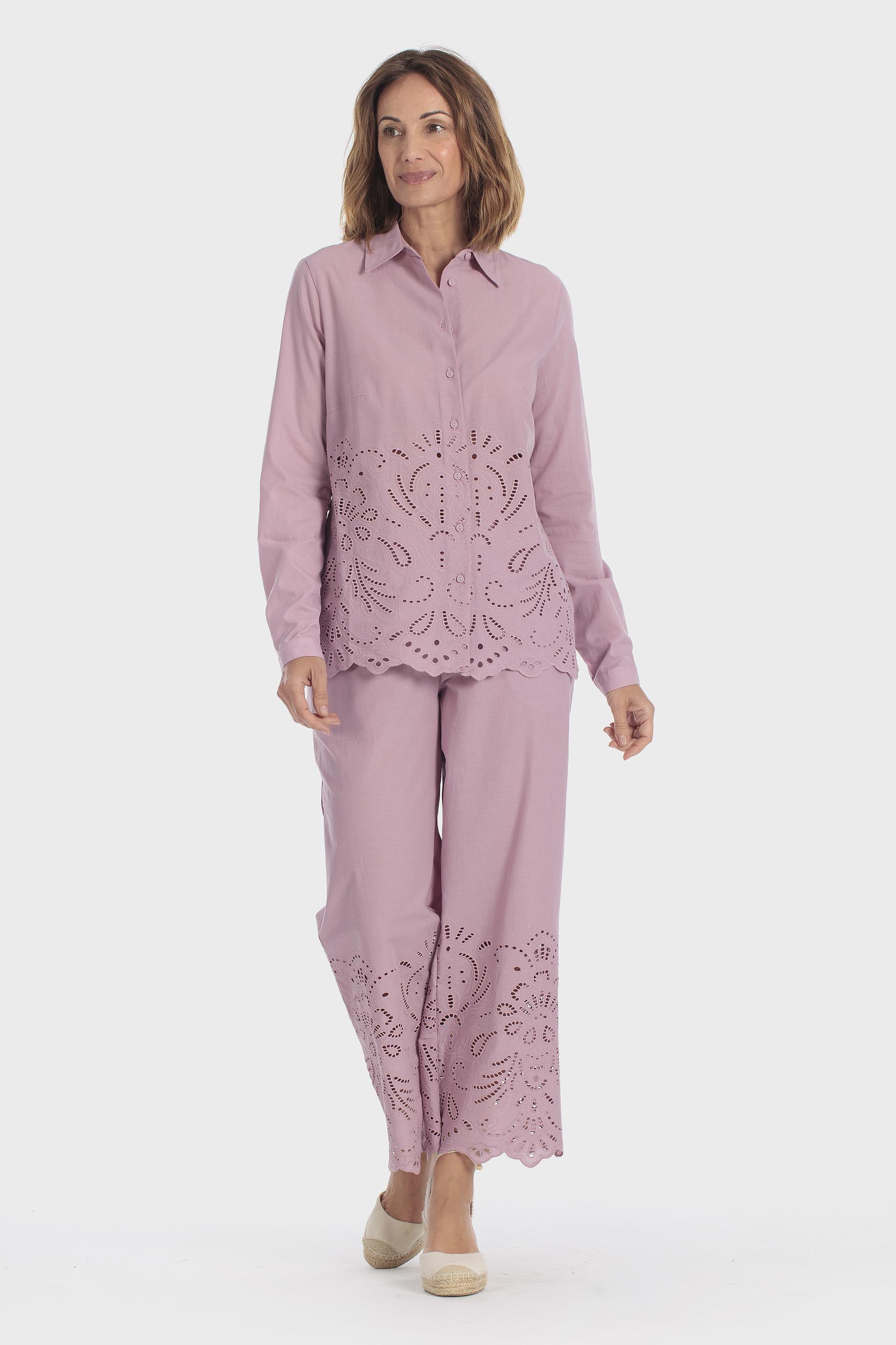 Embroidered Detail Shirt Purple, Pink Quartz, large image number 1