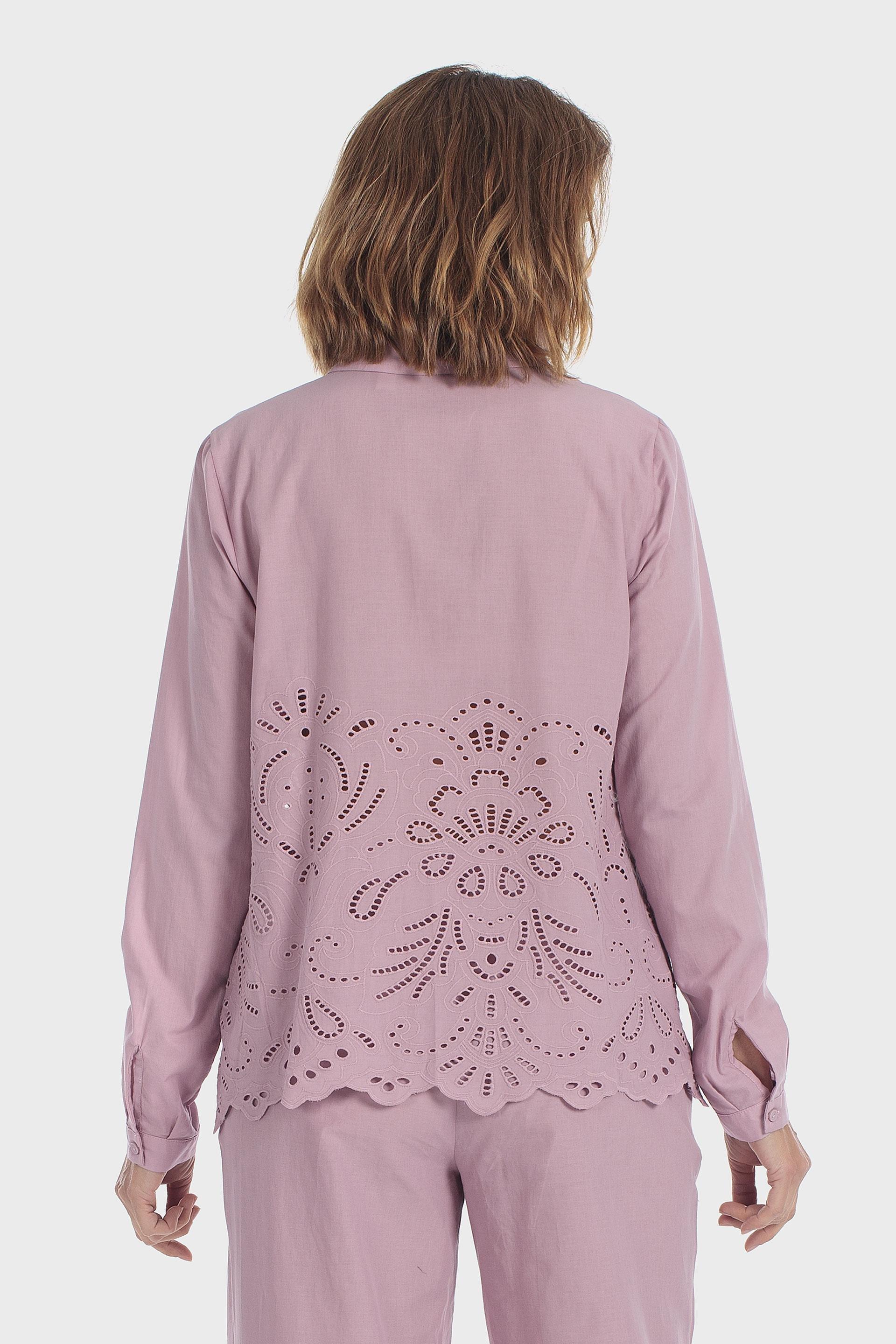 Embroidered Detail Shirt Purple, Pink Quartz, large image number 2