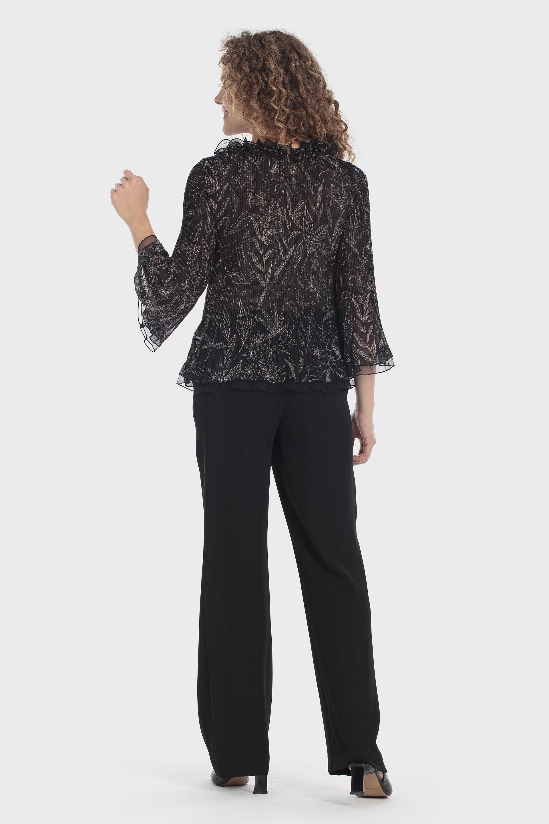 Printed Shirt Black, Black, large image number 3