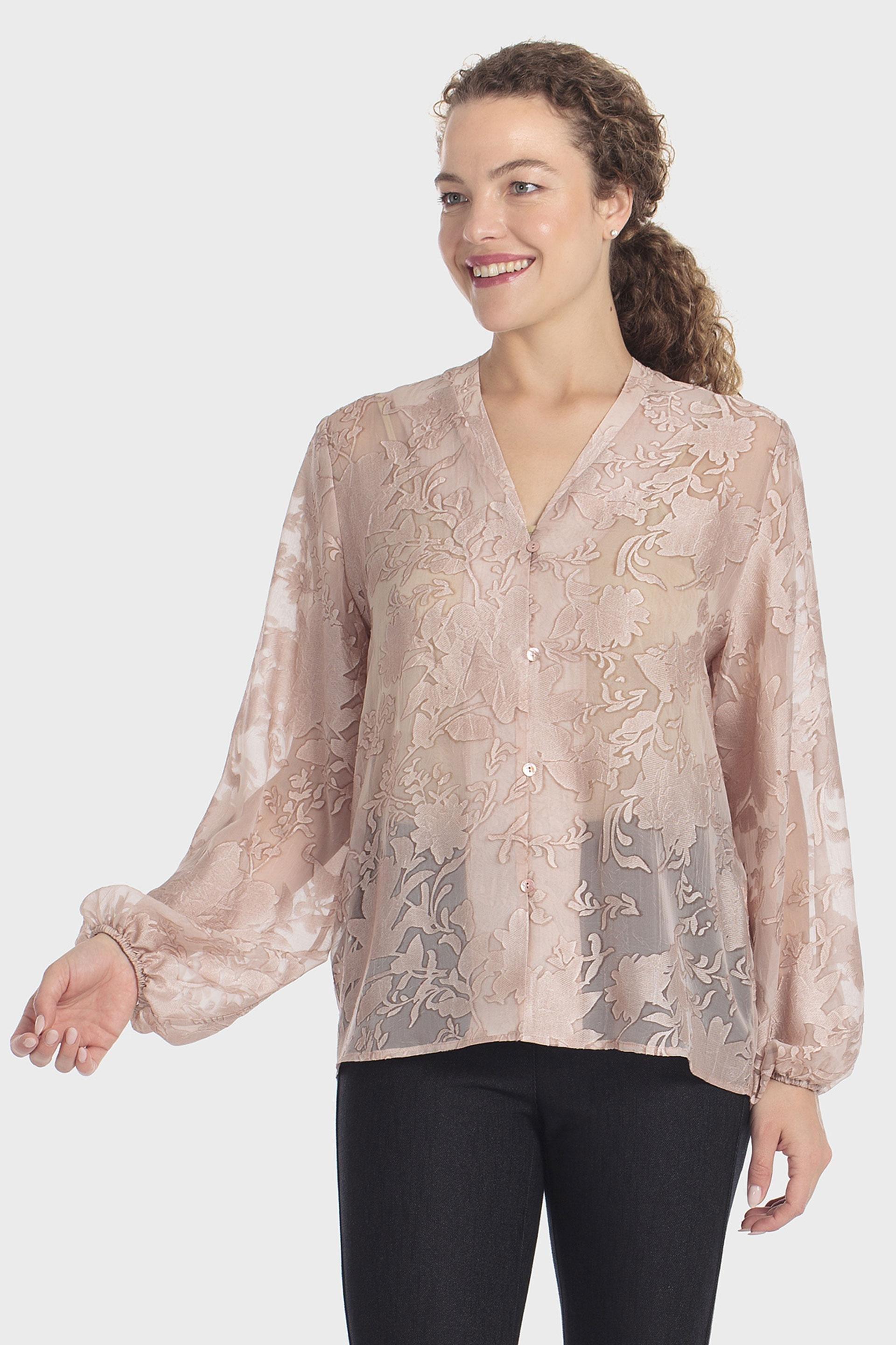 Fantasy Print Shirt Pink, Pink Quartz, medium