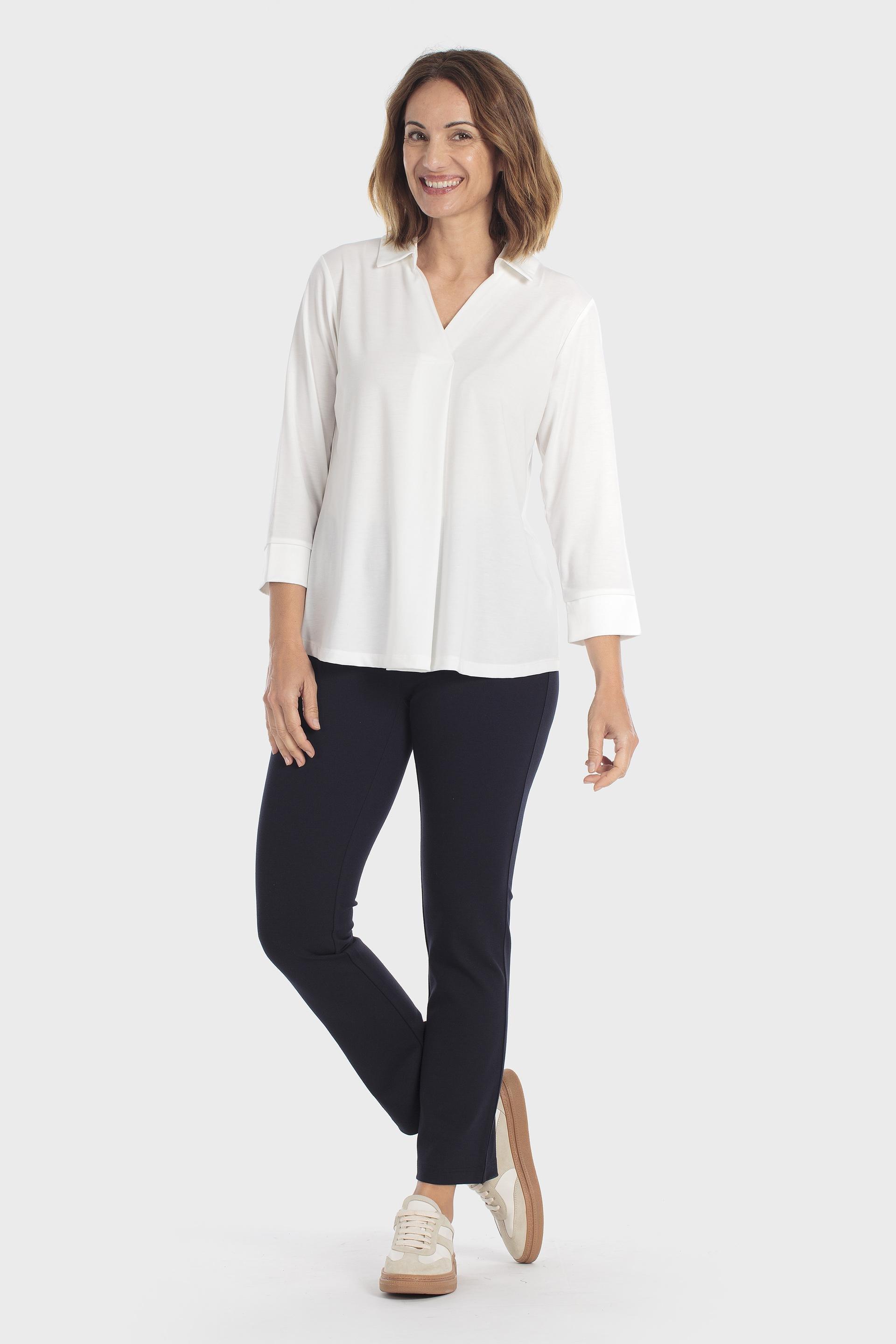 White Polo Shirt, Beige Talc, large image number 1