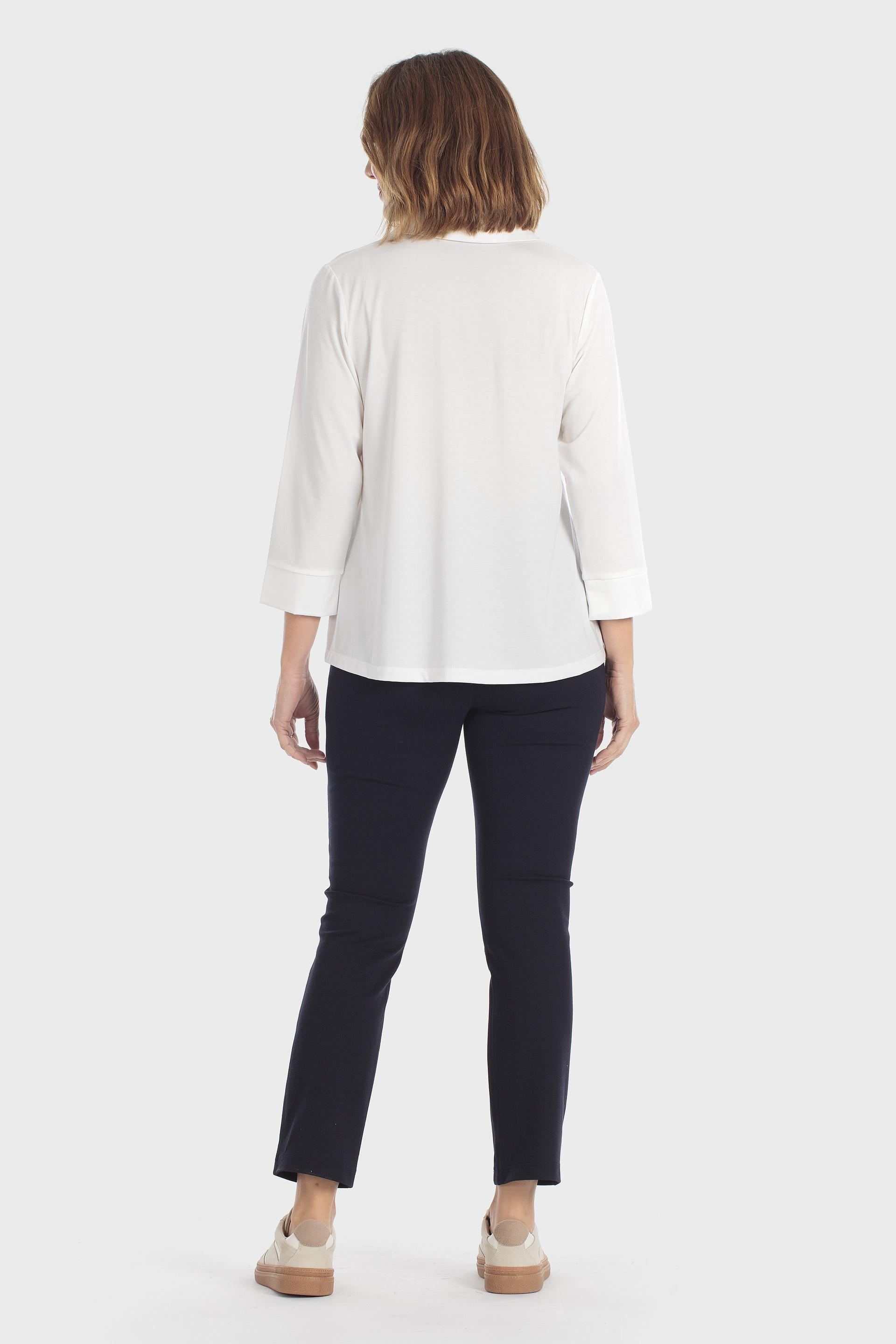 White Polo Shirt, Beige Talc, large image number 3