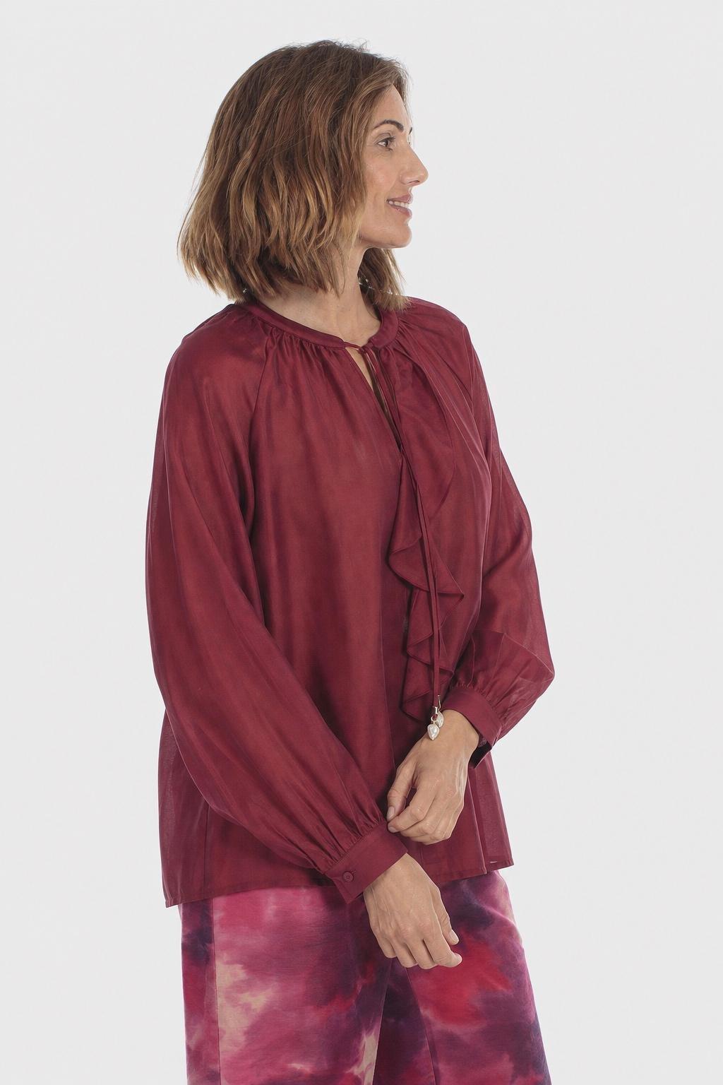 بلوزة فاخرة حمراء, Red Druby, medium