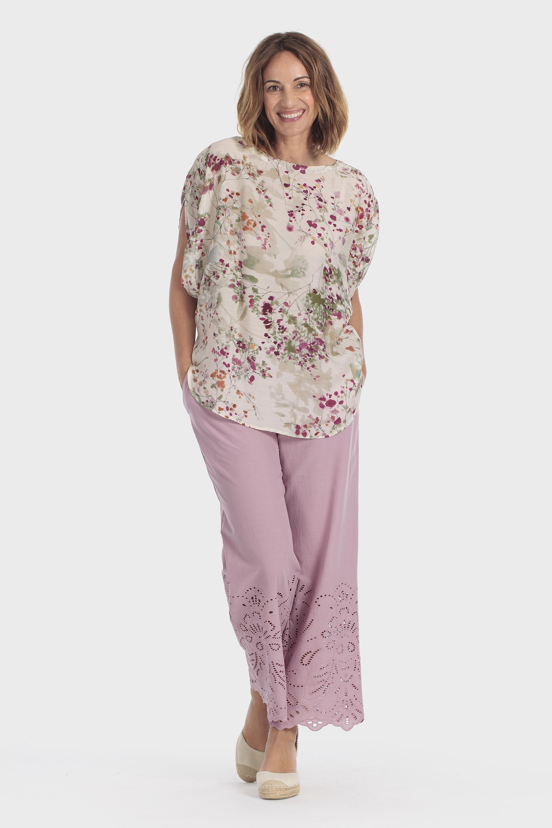 Floral Print Blouse Multicolour, Beige, large image number 1