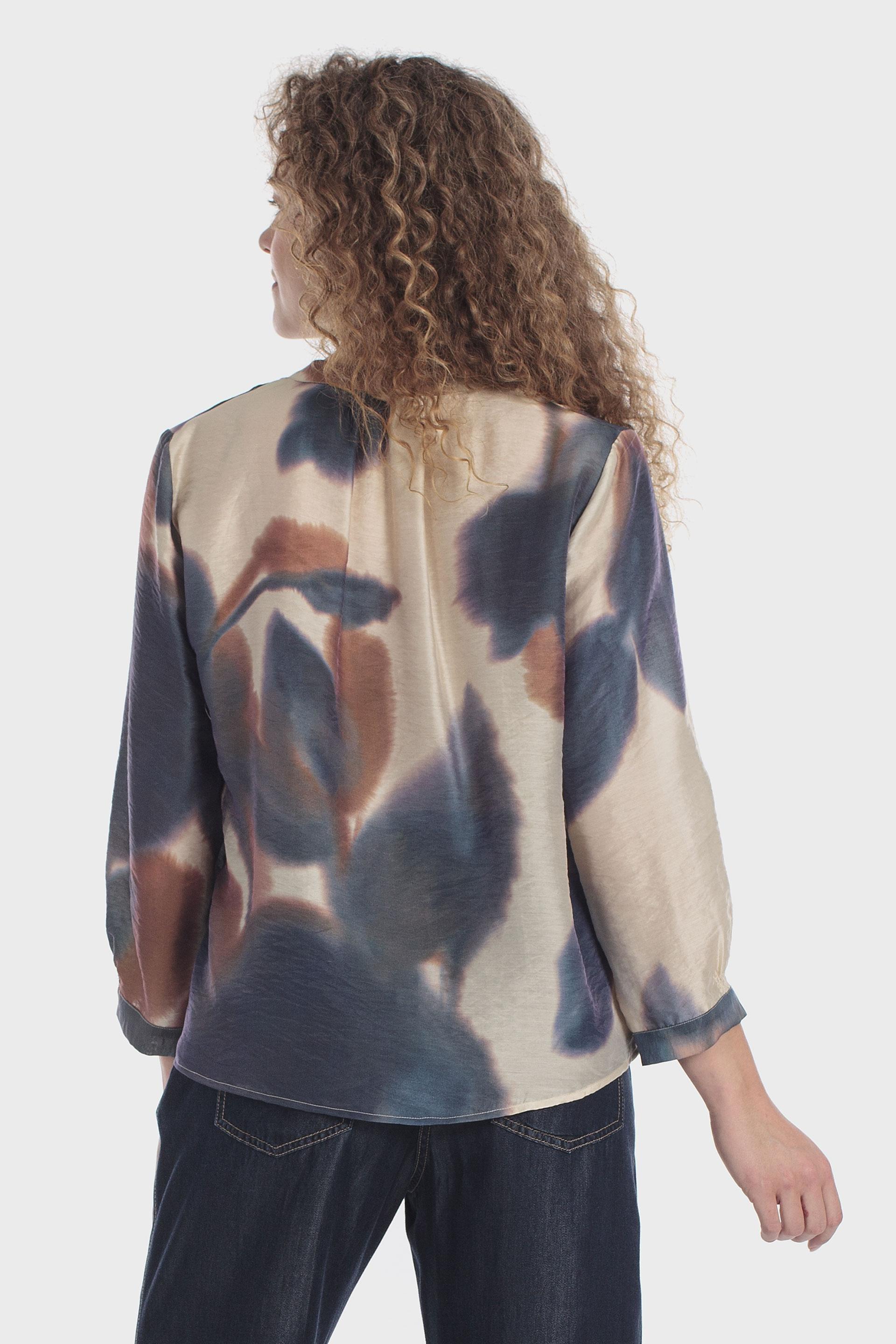 Beige Printed Blouse, Beige, large image number 3