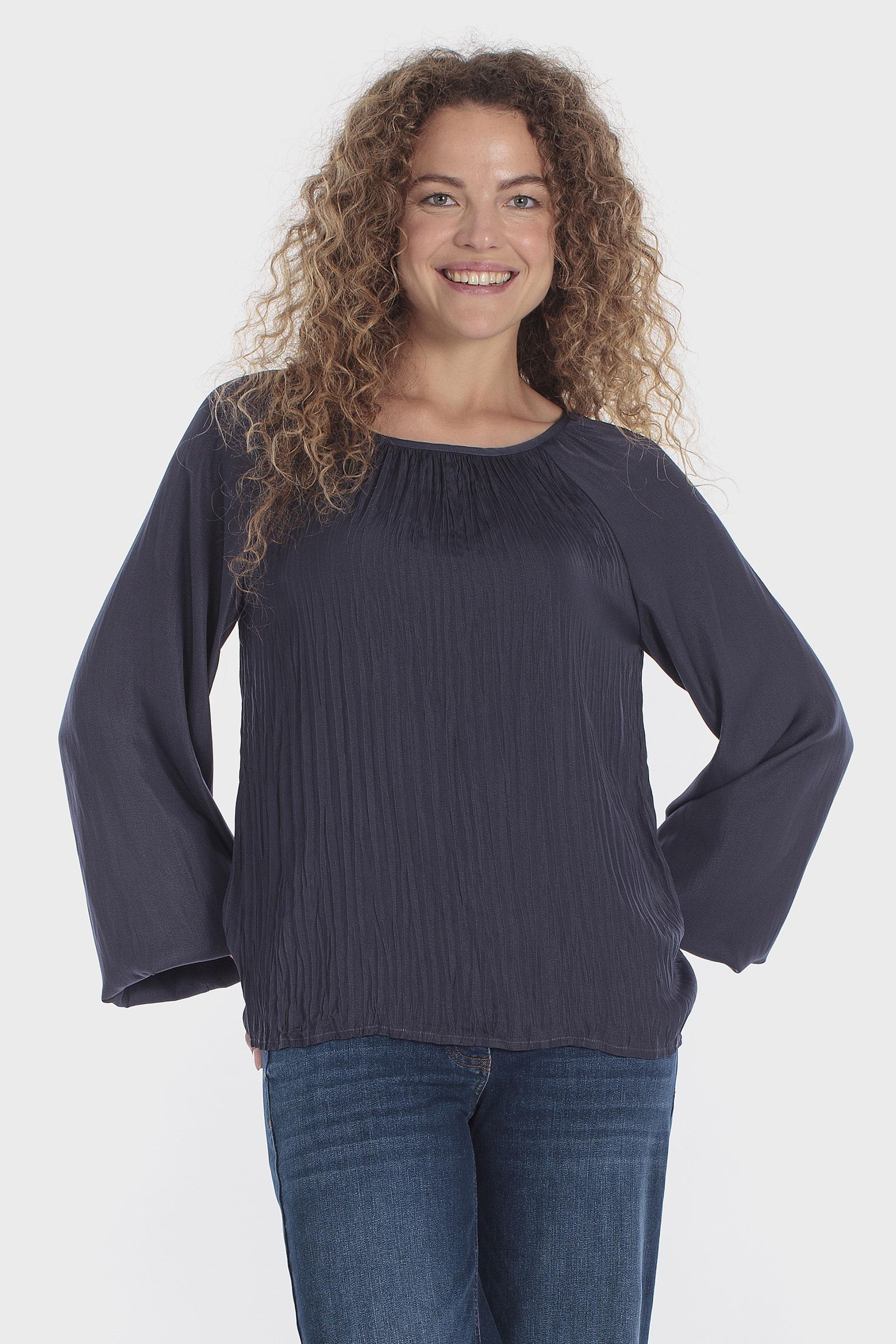 Blue Fancy Blouse, Blue Navy, medium