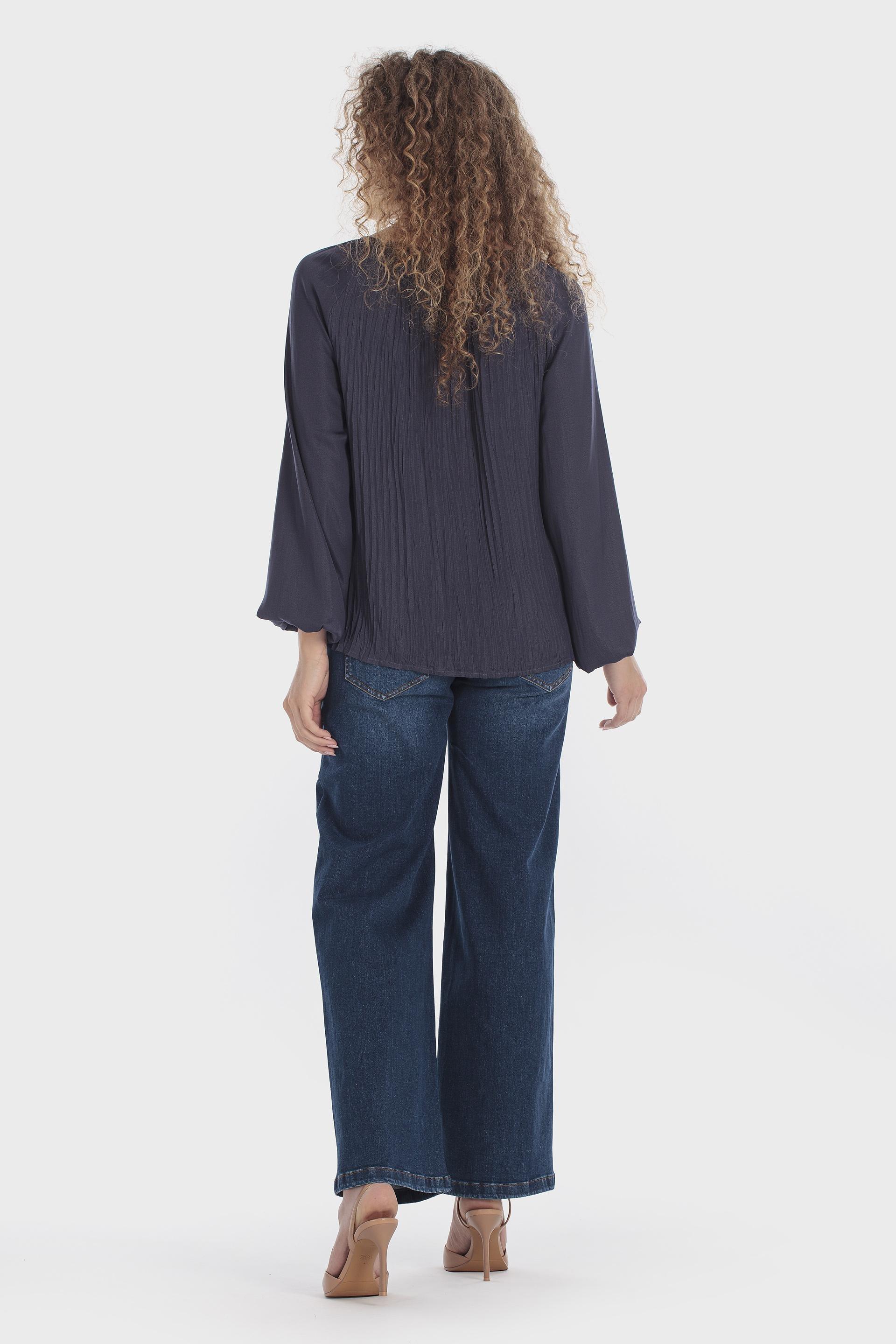 Blue Fancy Blouse, Blue Navy, large image number 3