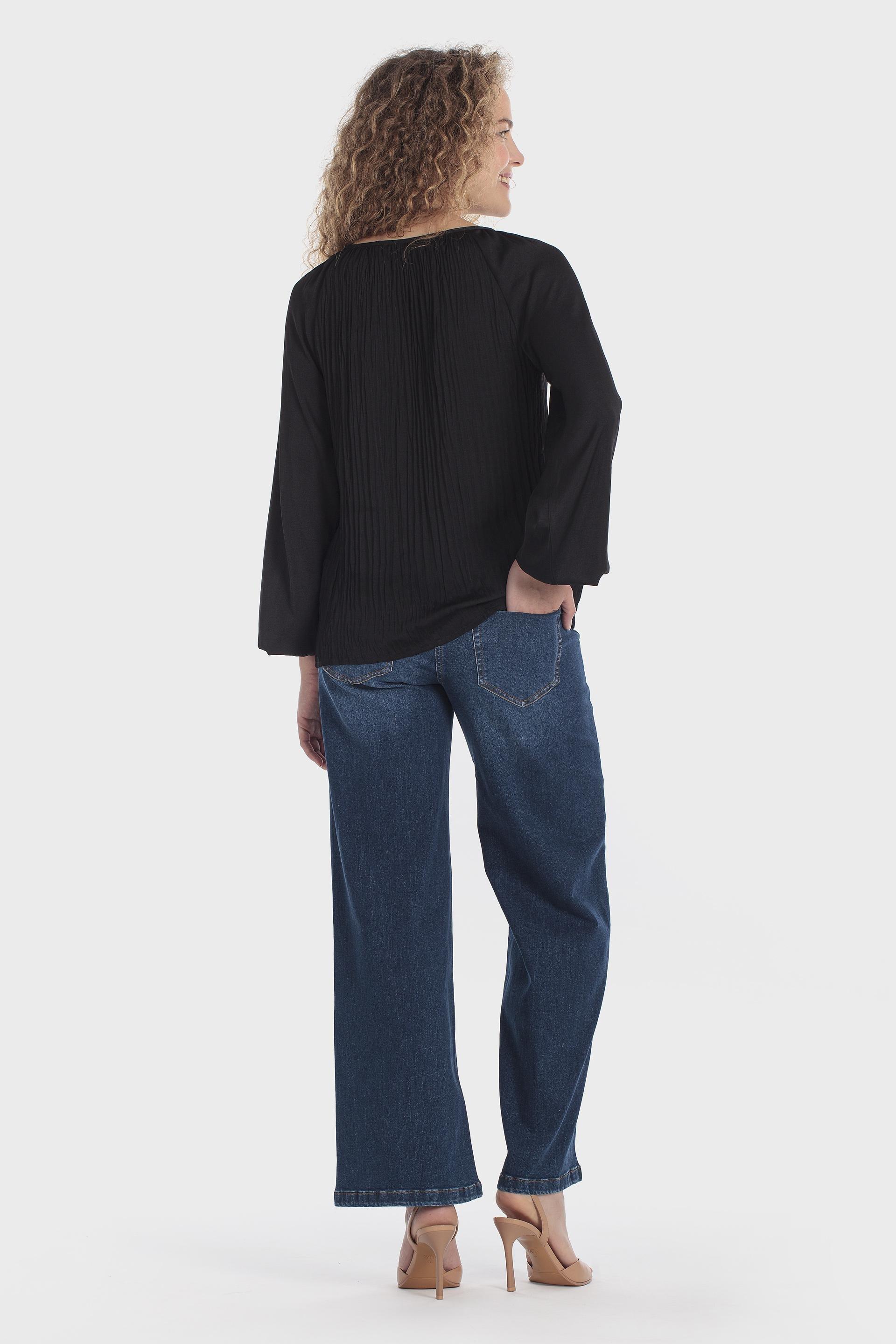 Black Fancy Blouse, Black, large image number 3